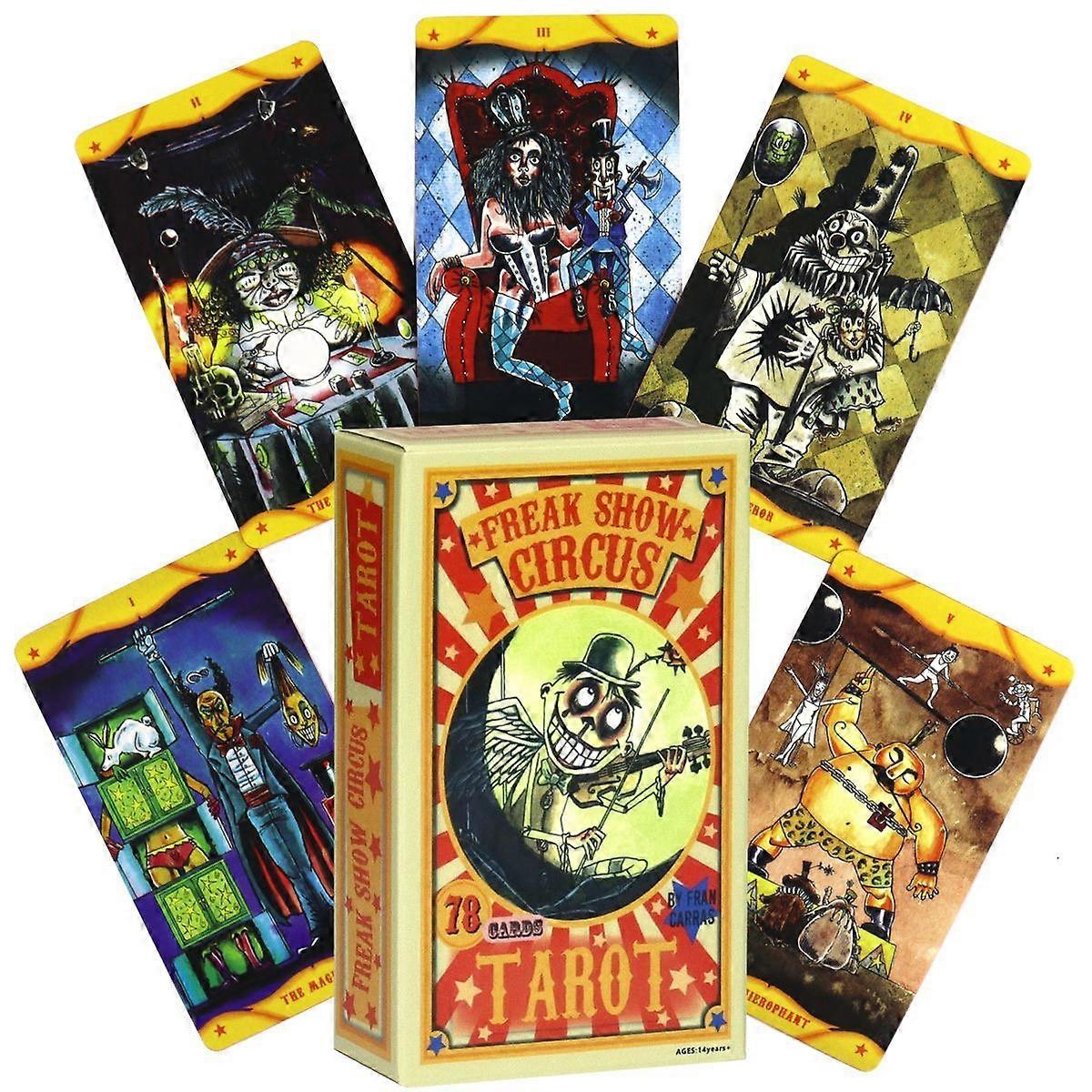 Freak Show Tarot Deck: Circus Tarot Cards - Divination Tools