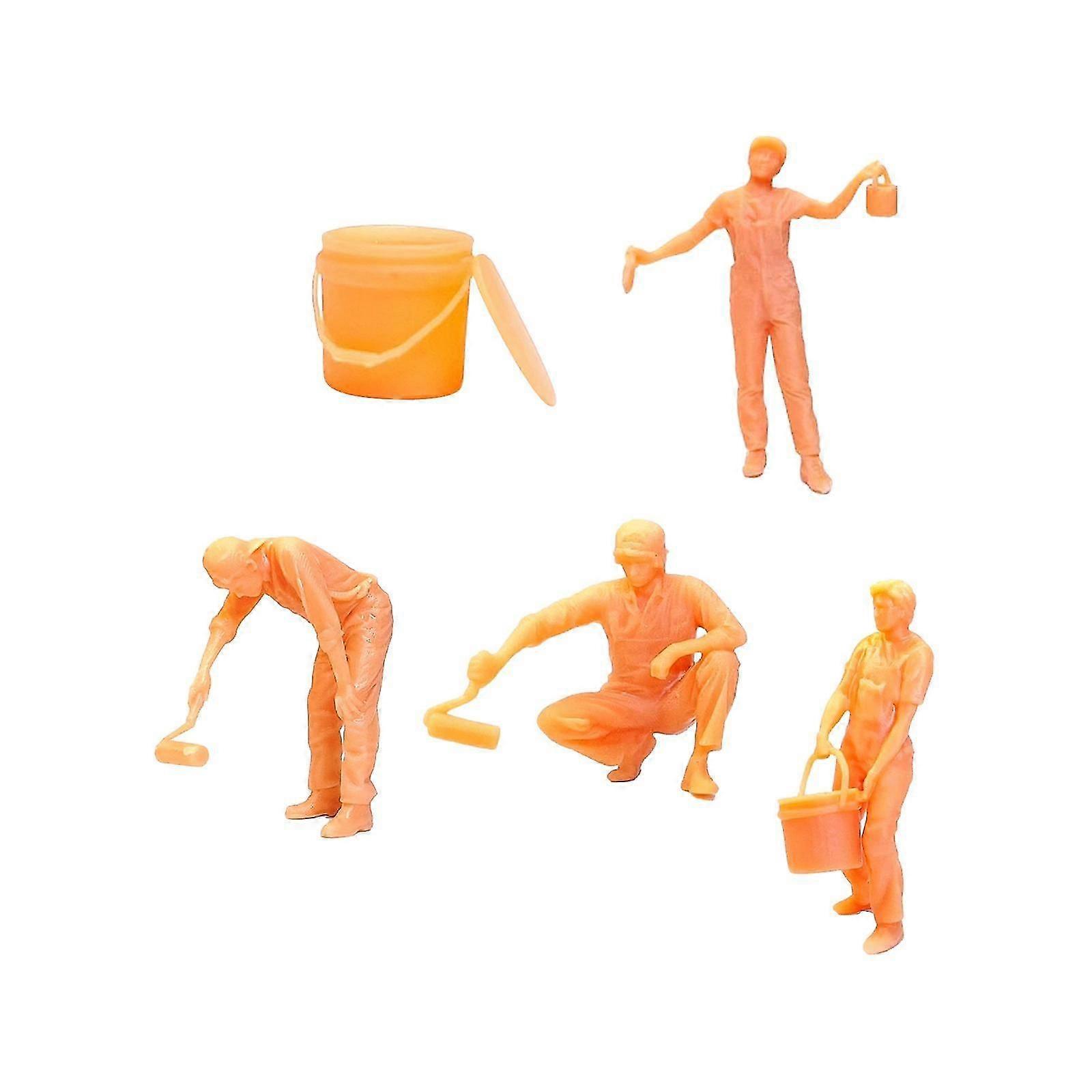 1/64 Resin Figures Doll Model for Sand Table Layout DIY Scene Accessories