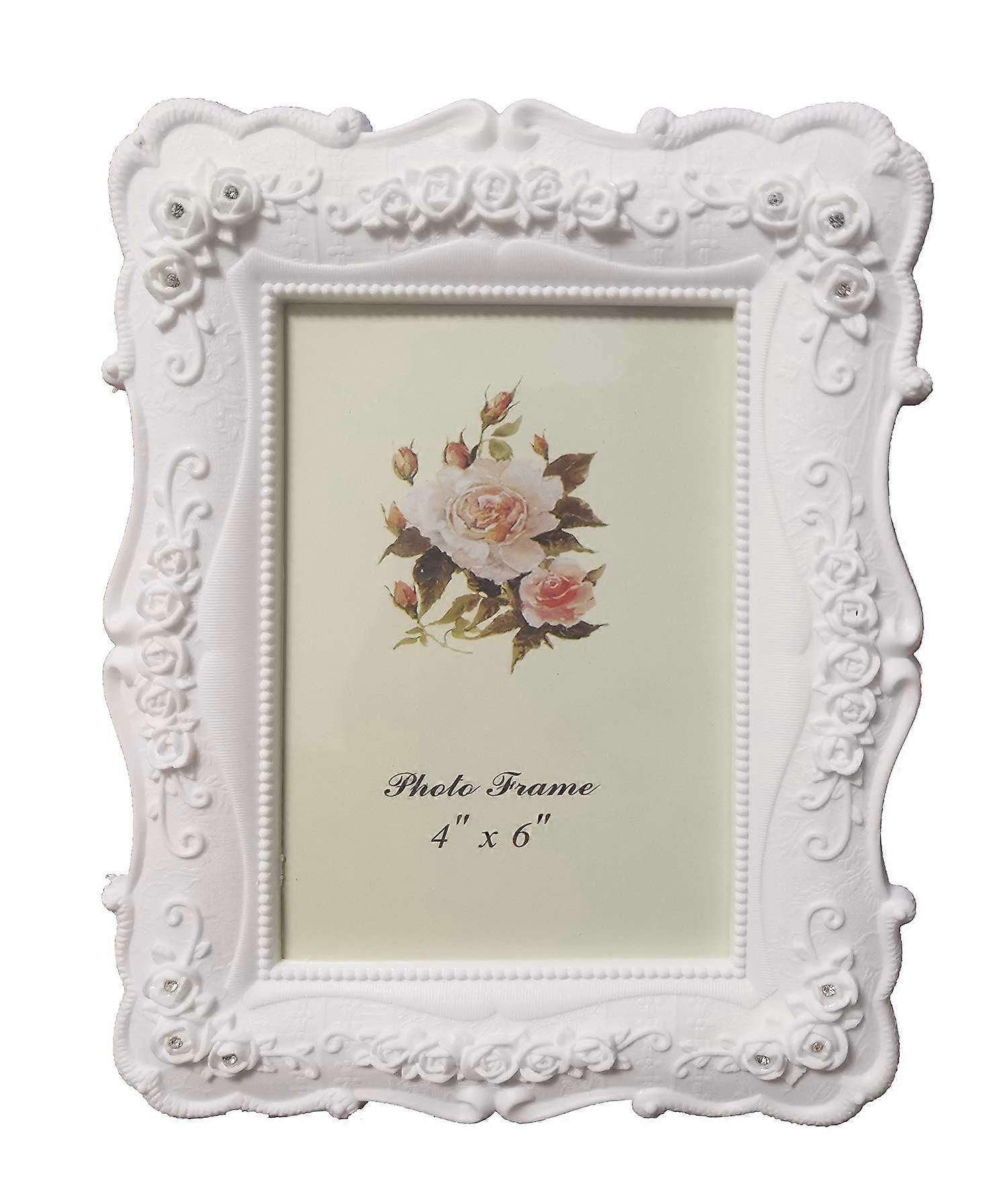FLOWER Photo Frame Handmade Resin Picture Frame For Table And Wall Display With Knight And Hook