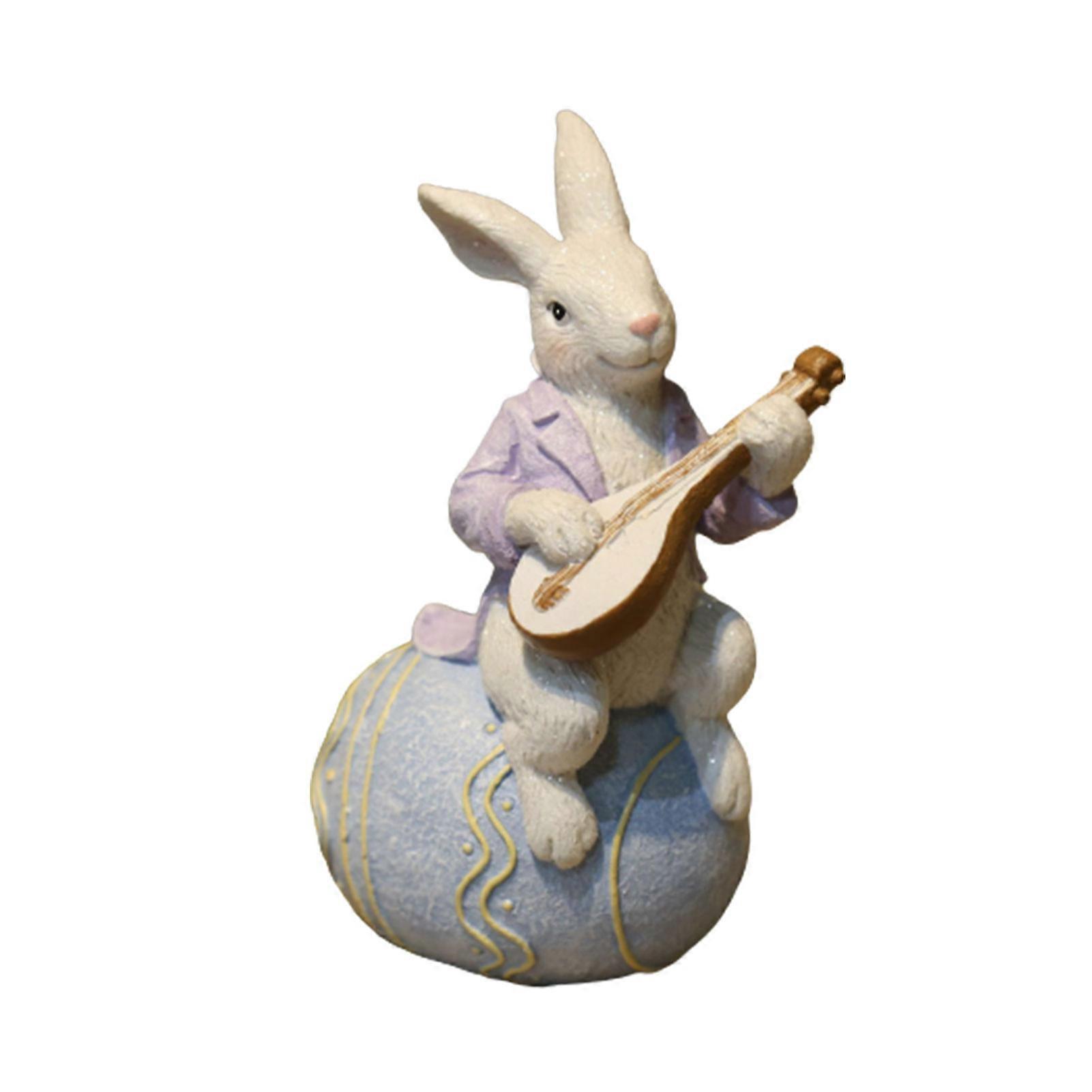 Creative Easter Rabbit Figurine Cute Charming Decor Lightweight