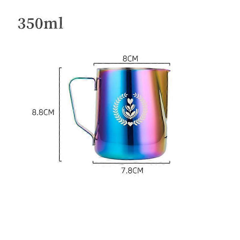 קפה חלב מקציף קנקן קנקן 304 נירוסטה עם קנה מידה לאטה קיטור קפה מיוחד יצירתי מטבח אביזרי קפה