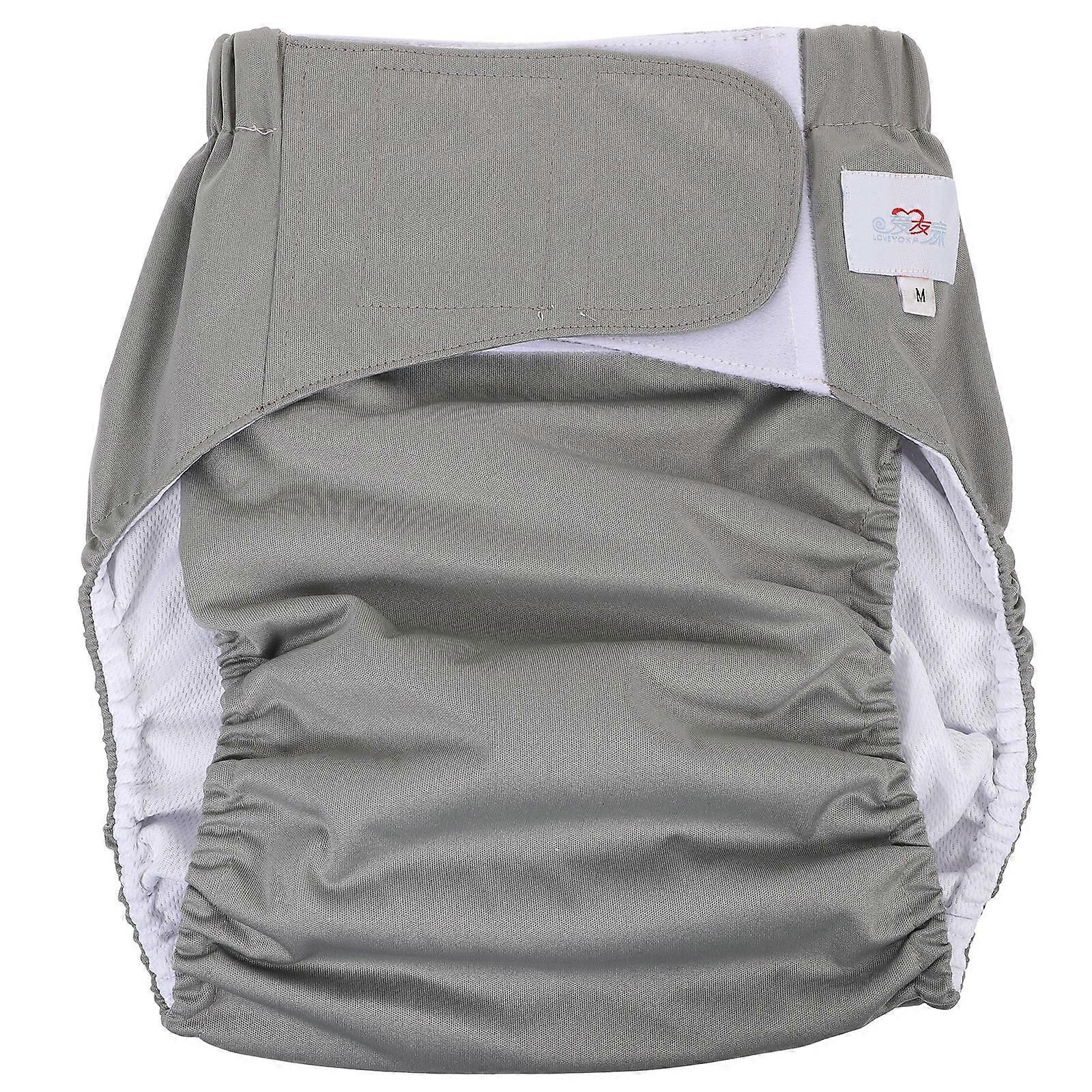 1pc Large Adult Nappy Reusable Washable Diaper Adjustable Large Nappy For Old Man Disabled Postoperative Care Size M Random With Or Without Logo
