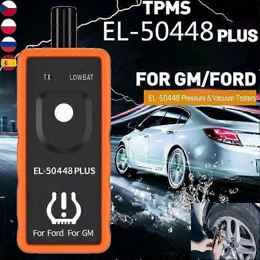 Newest 2in1 EL50448 Plus Tire Pressure Alarm Monitor Sensor for Ford for GM TPMS Auto Monitoring System EL 50448 Read Tire Date