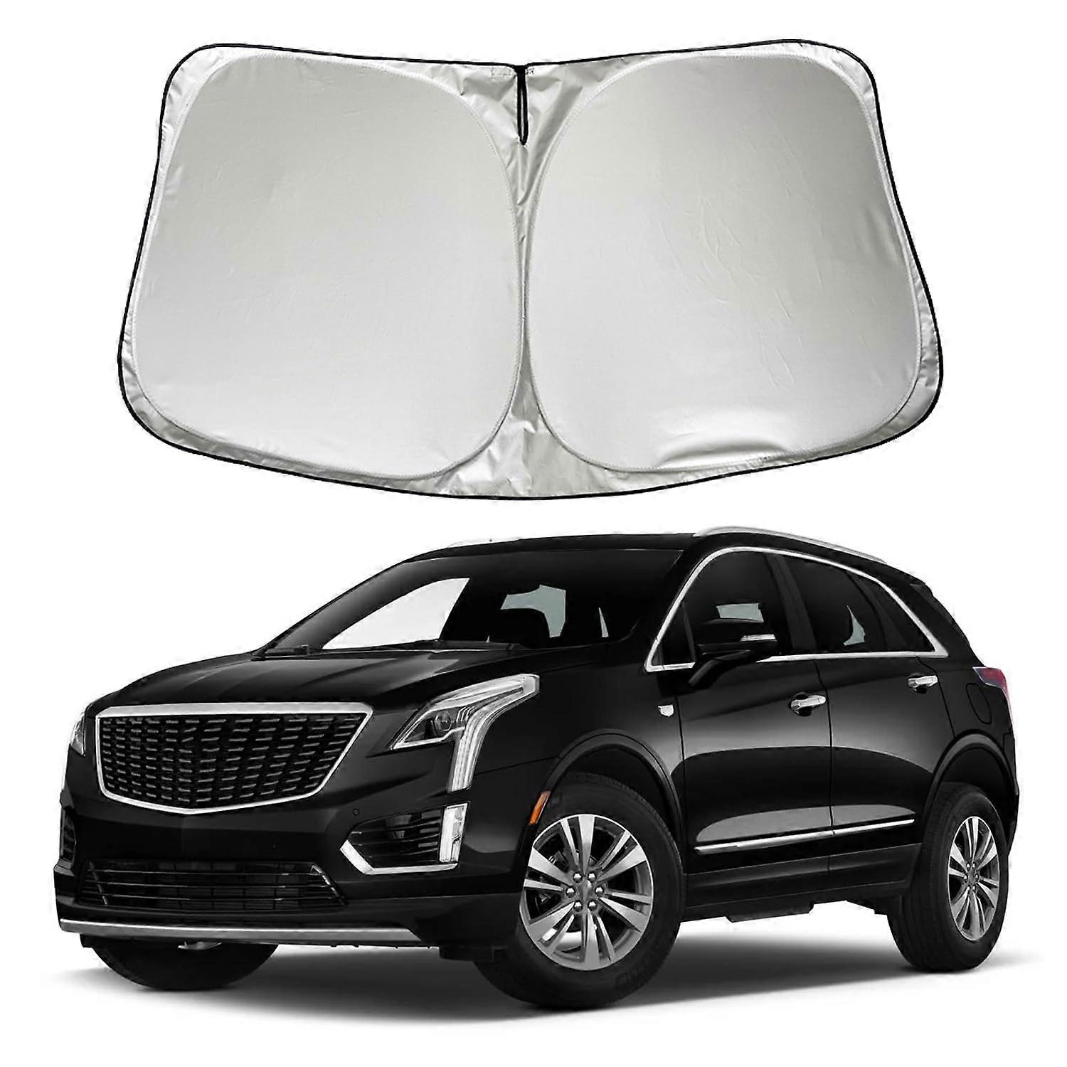 Car Windshield Sun Shade Compatible With Cadillac XT5 XT4 And Infiniti QX50 Foldable Front Window Sun Visor