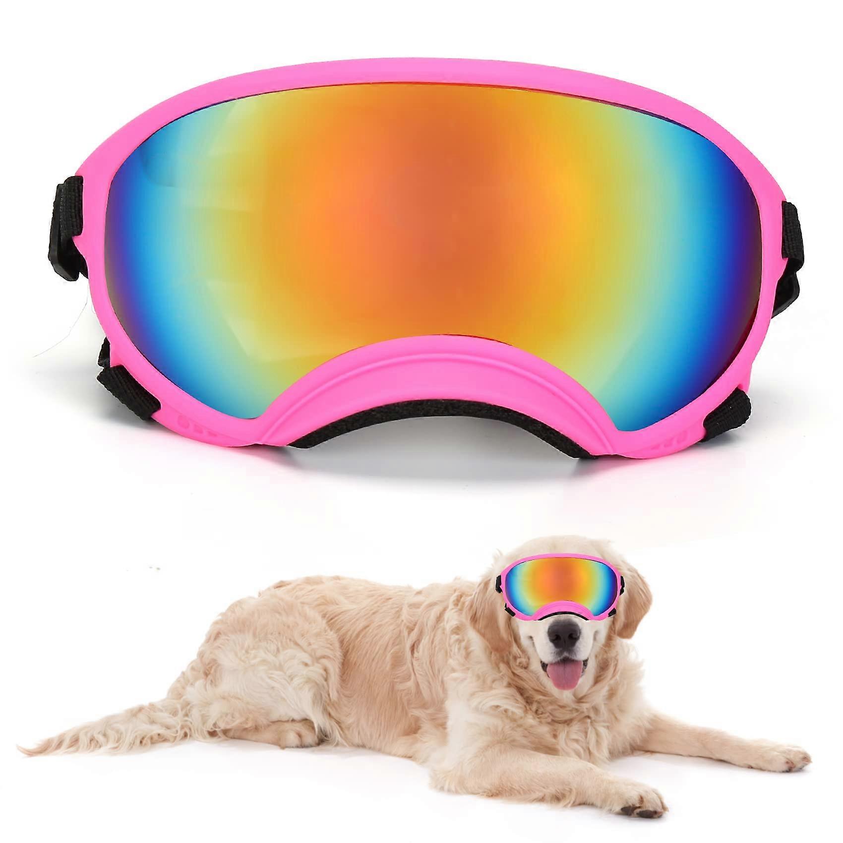 Large Dog Sunglasses Dog Goggles Pet Glasses with Adjustable Strap, UV Proof