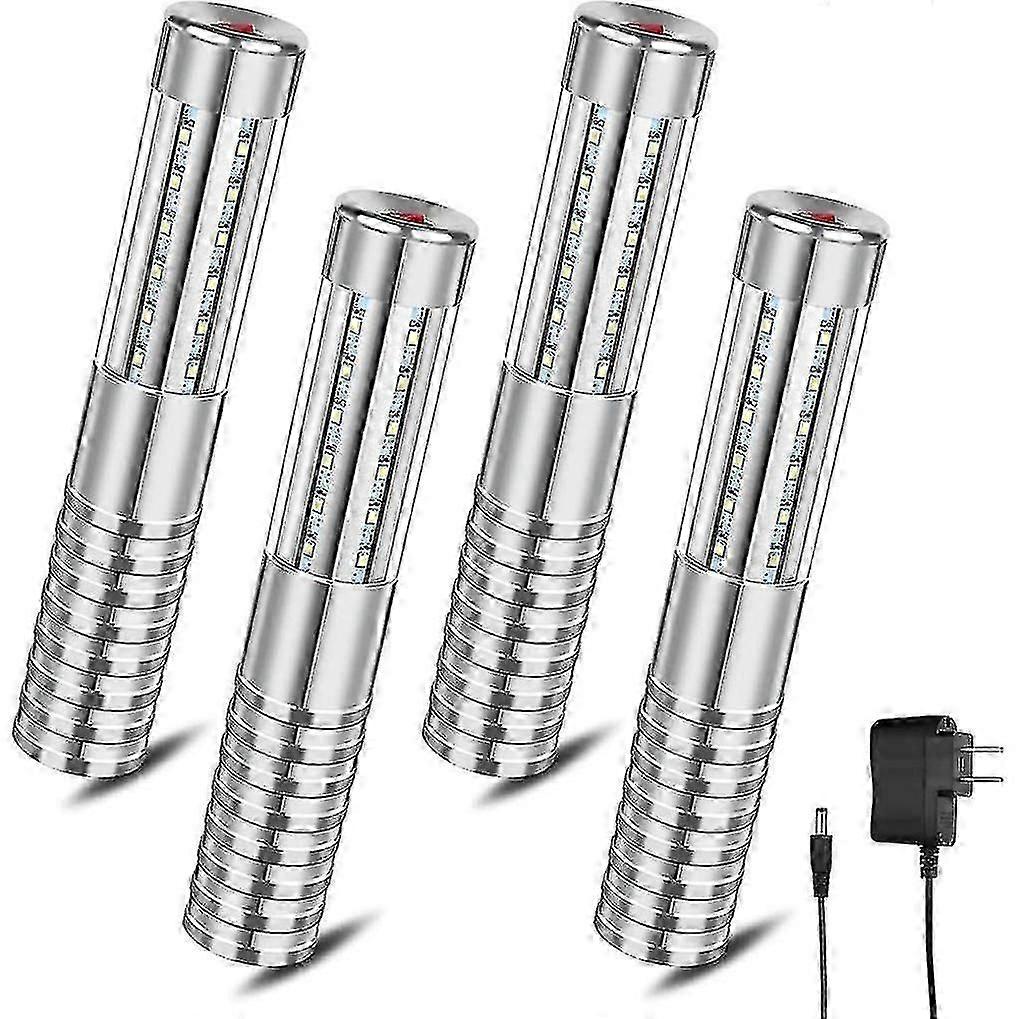 4 Pcs Led Strobe Reusable Led Light Rechargeable Champagne Led Bottle Service And Charger,us Plug S well