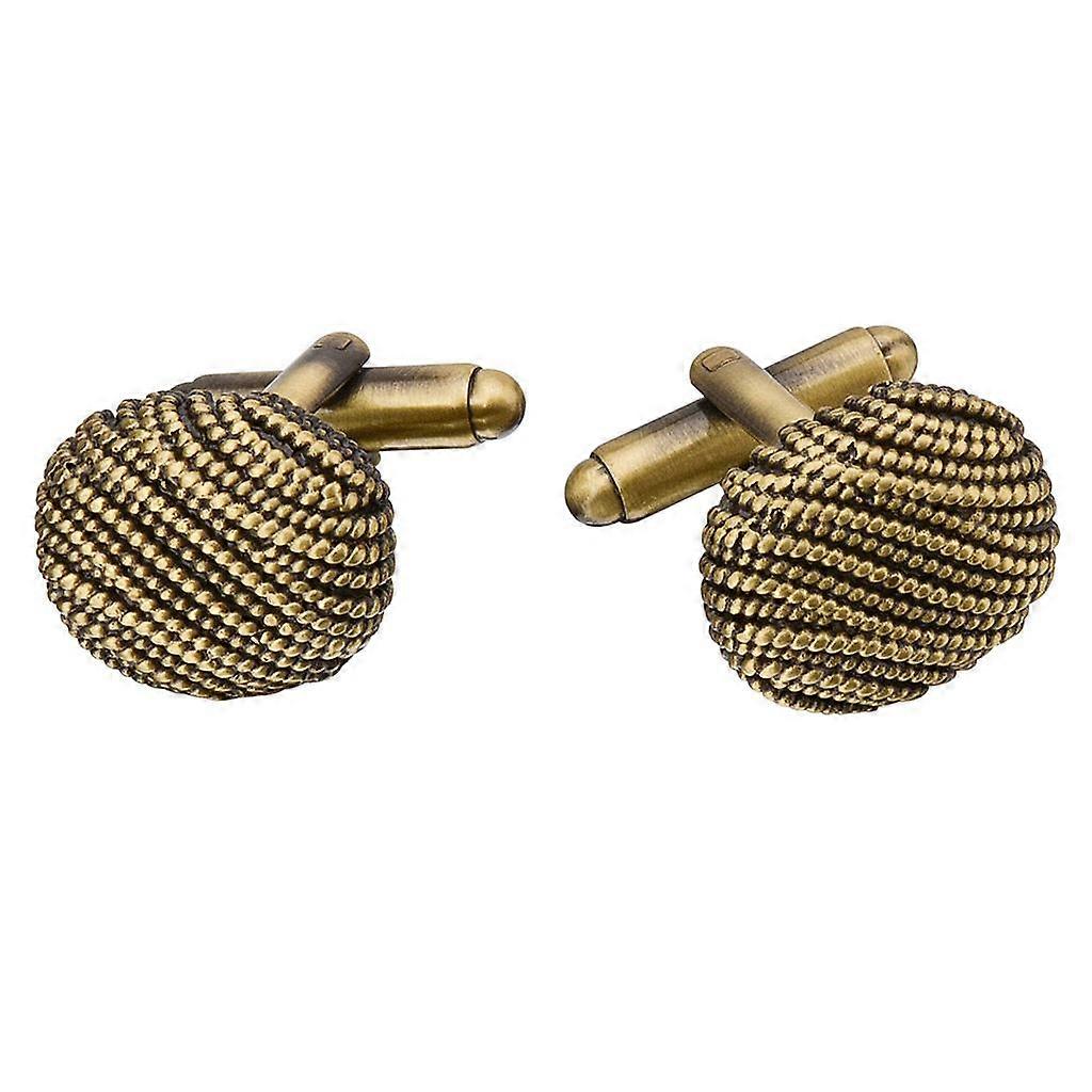 Brass Sleeve Button Nail Cufflinks Round Shape Jewelry