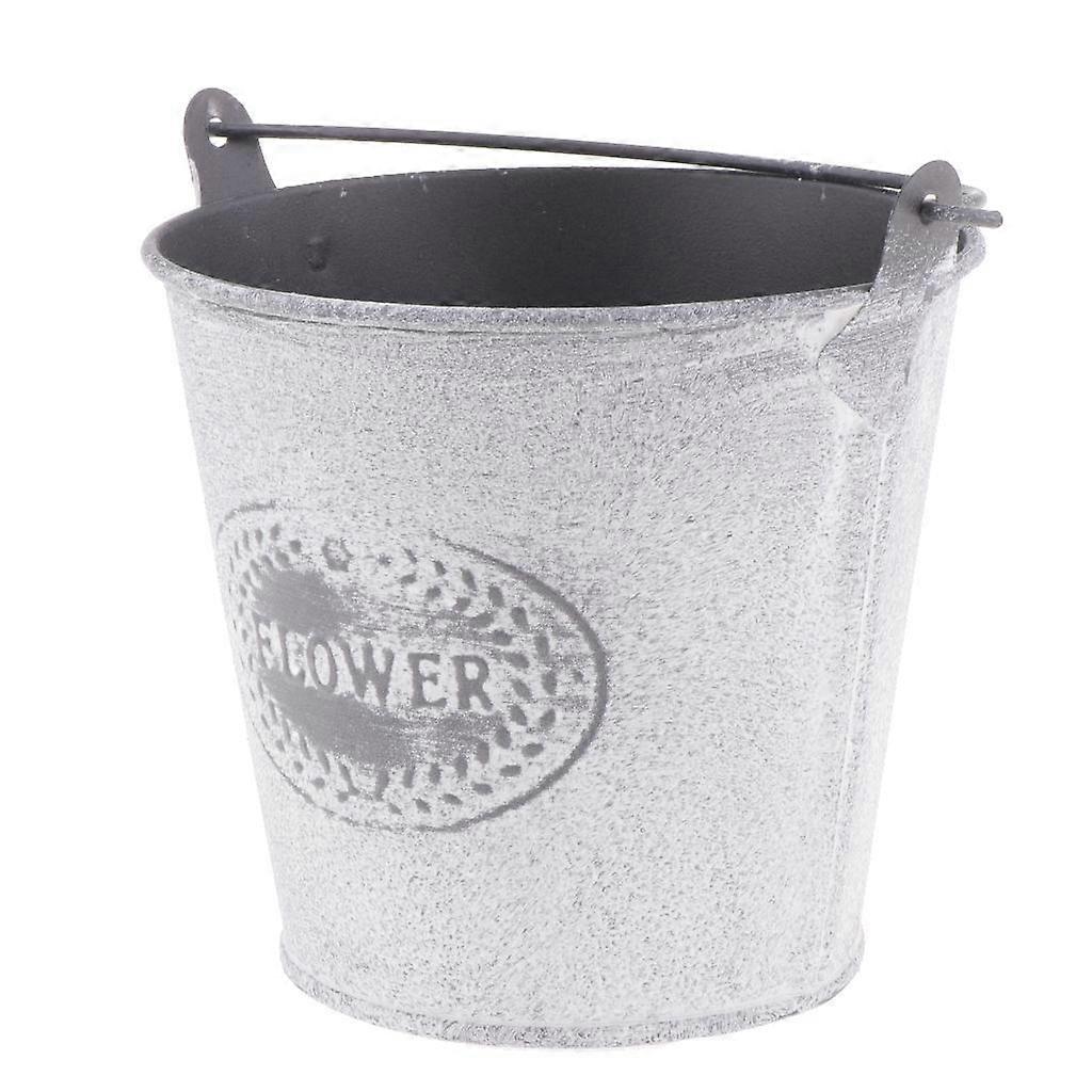Blecheimer mit Griff Blumentopf Behälter