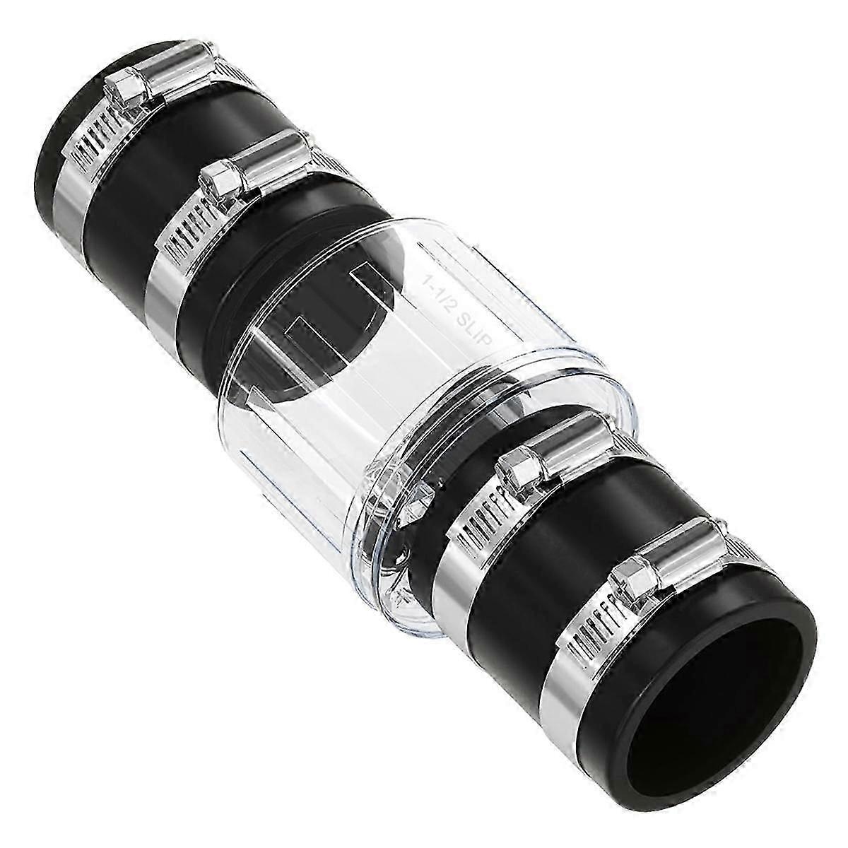 1-1/2inch Check Valve, Quiet Sump Pump Check Valve Replacement with Spring-Loaded Flapper,for 1 1/2