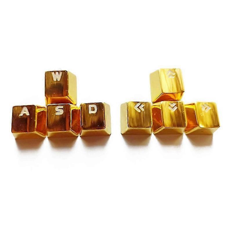Keycaps Zinc-Alloy Mechanical Keyboard Keycap Backlit for WASD Directions 8PCS
