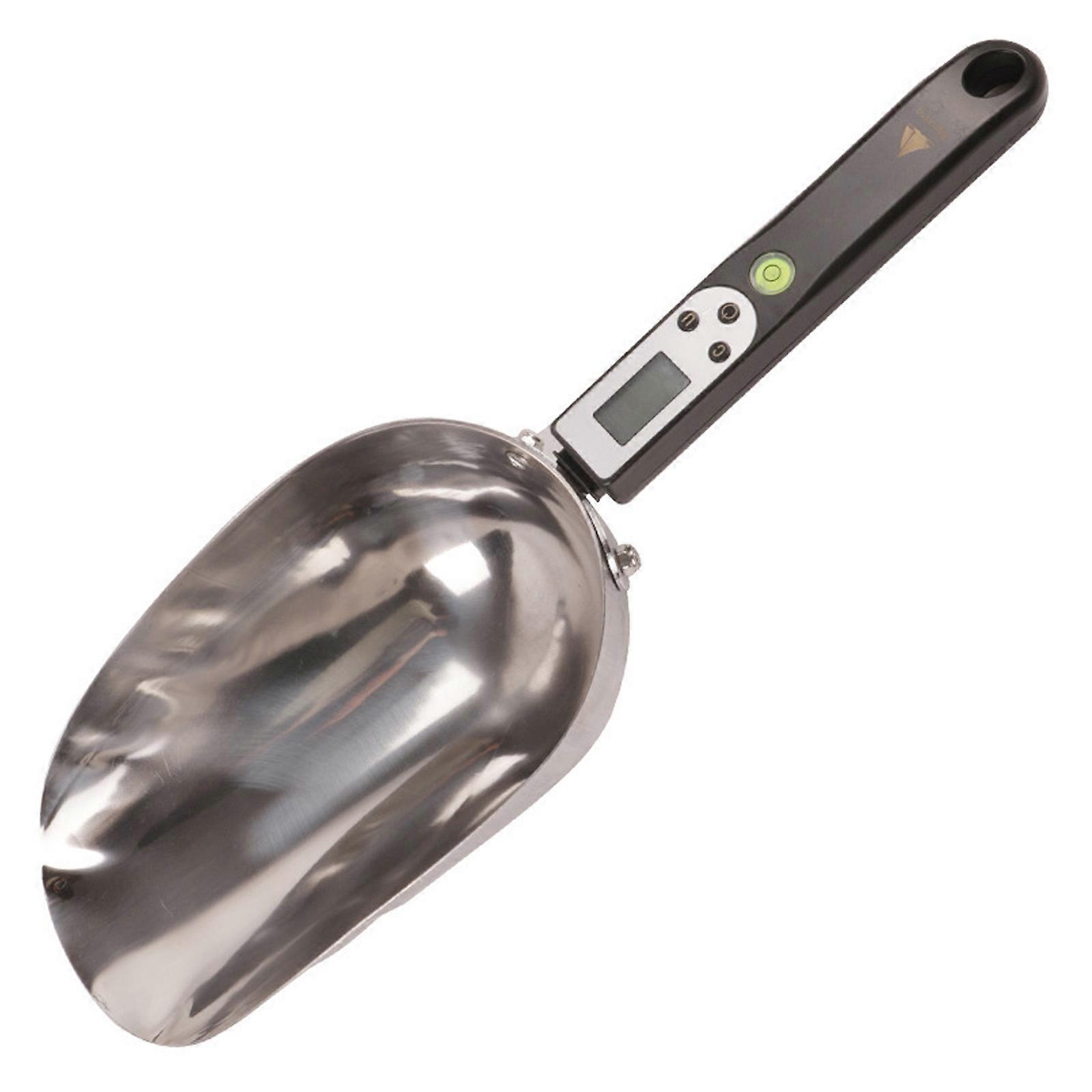 Stainless Steel Electronic Measuring Spoon for Precise Poultry Feeding with Easy to Read LED Display and 11pounds Limit