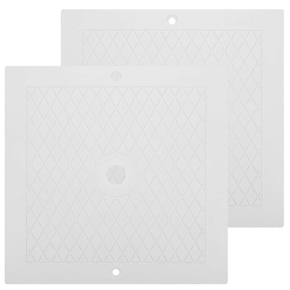 2 Stück Pool Skimmer Abdeckung Skimmer Abdeckung Pool Skimmer Quadratische Abdeckplatte Pool Skimmer Abdeckung