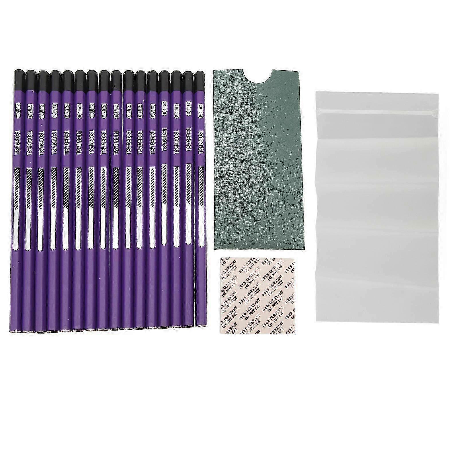 16pcs Charcoal Pencil Drawing Sketching Shading Pencils for Beginners Professional Artists Extra Soft