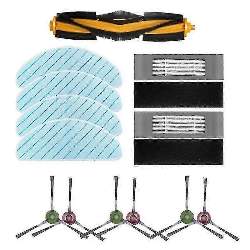 Ecovacs T9ロボットアクセサリー:メインブラシ、サイドブラシ、フィルター&モップクロスGGZG