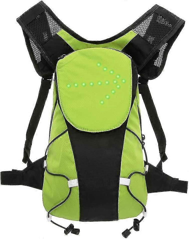 Lightweight Reflective Backpack 5L USB Rechargeable Wireless LED Light Signal Direction Indicator fo