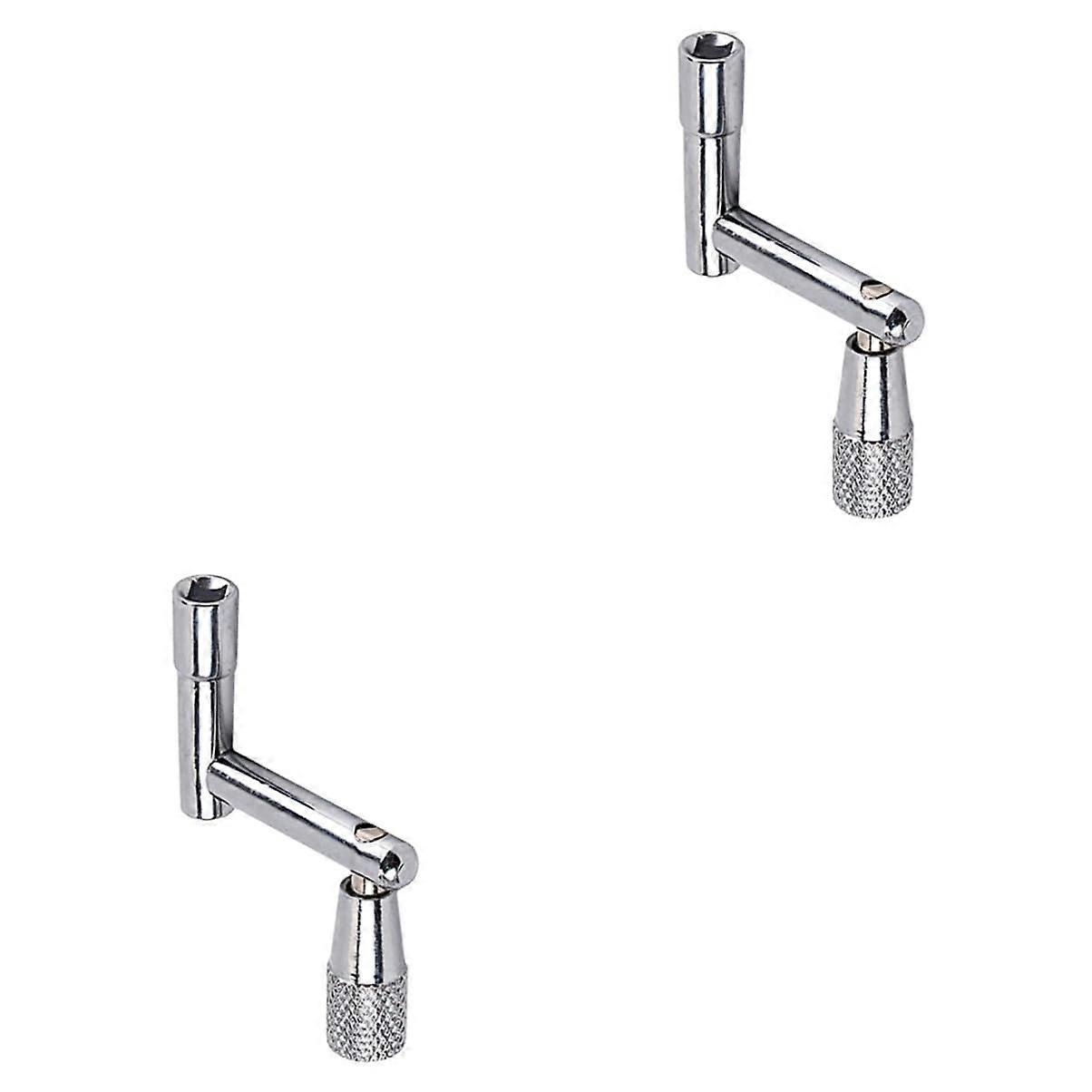 2pcs Drum Tuning Key Set Ratcheting Wrench Snare Drum Key and Maintenance