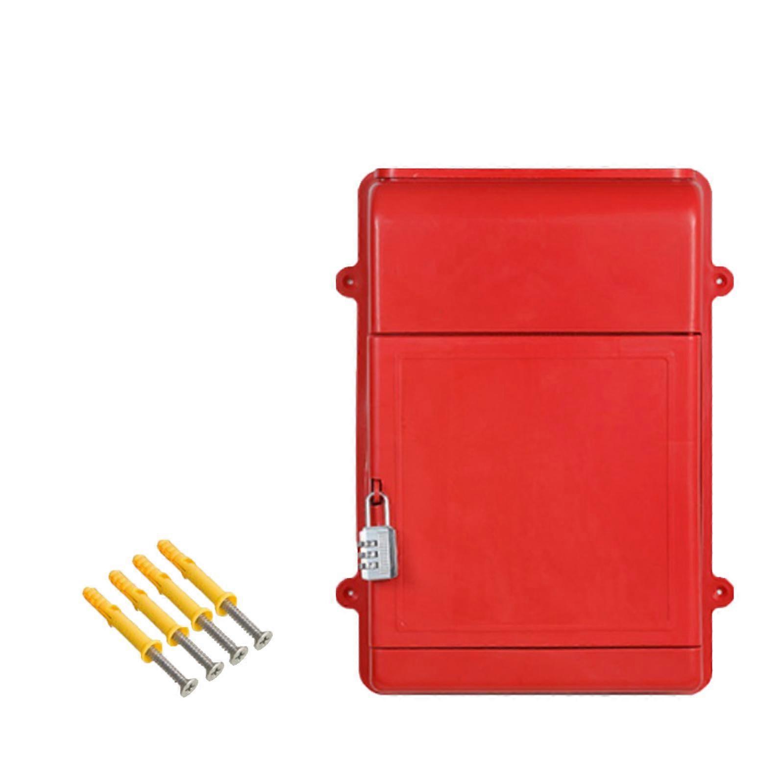 Wall Hanging Mailbox Post Box with Code Lock Ballot Box Multipurpose Postbox 34