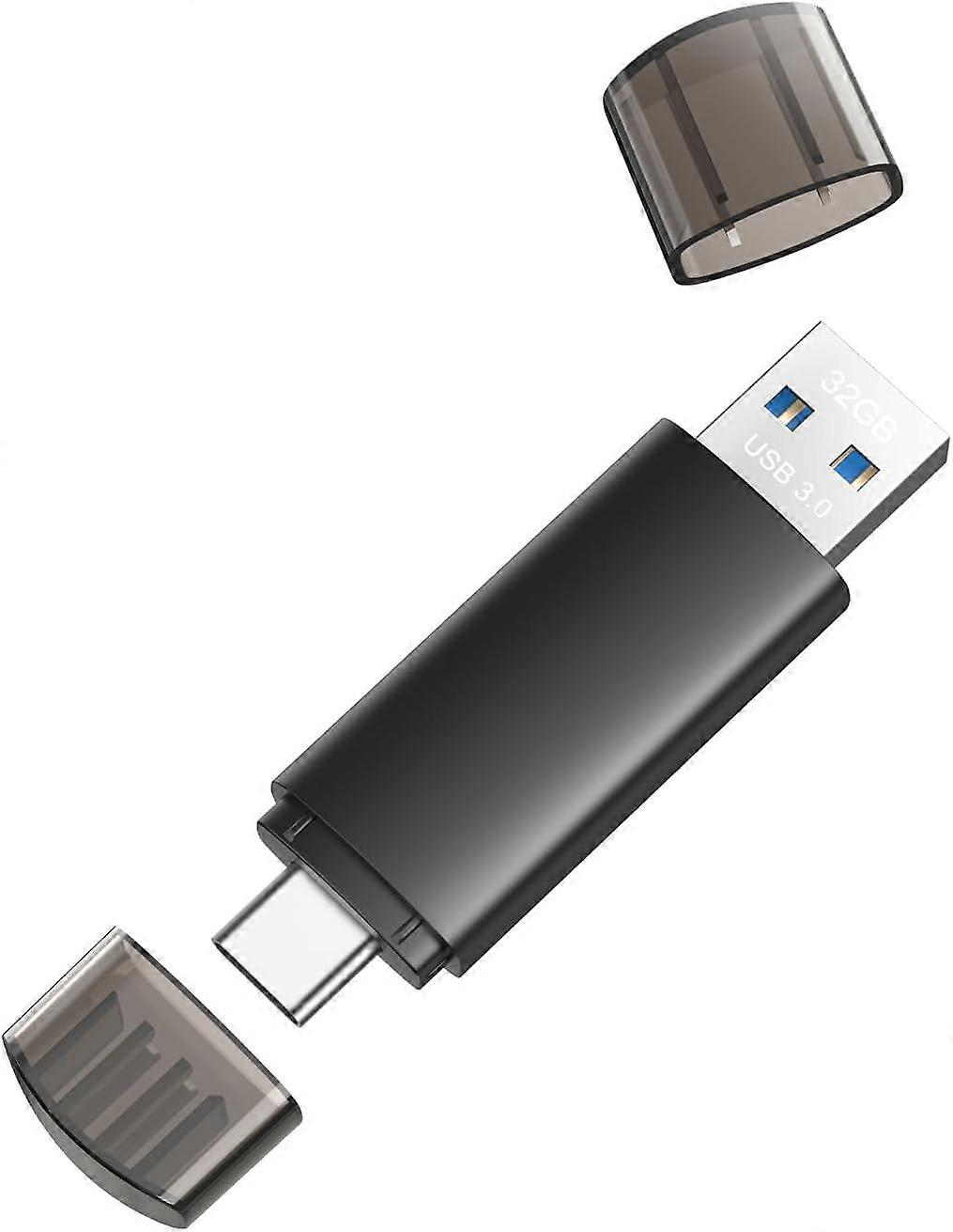 32GB USB C Flash Drive Dual USB 3.0 Flash Drive Type C + USB A Portable Type-C