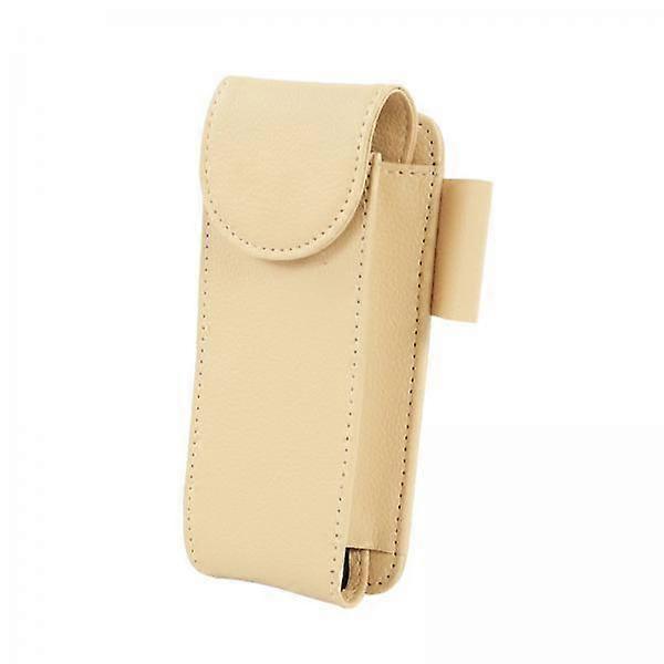 Premium Sunglass Holder for Car Visor - Leather Eyeglasses Mount