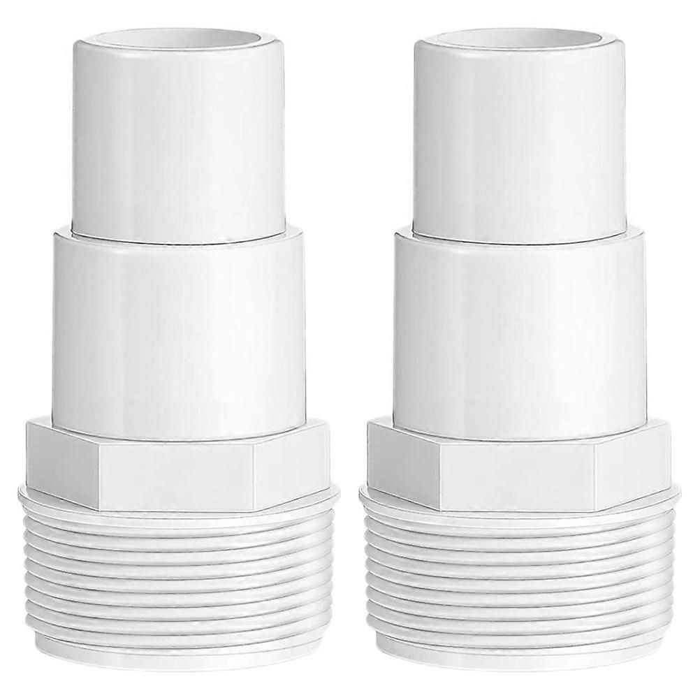 2pcs Convenient Pool Pump Part Pool Repair Pump Adapter Pool Plastic Pump Adapter