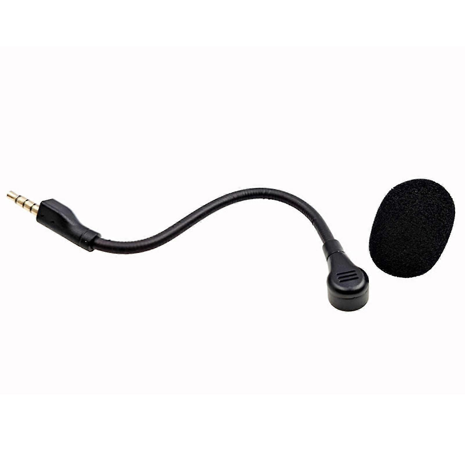 Plug Play Replaceable Flexible 3.5mm Omnidirectional Gaming Headphone Microphone Compatible with Certain Brands
