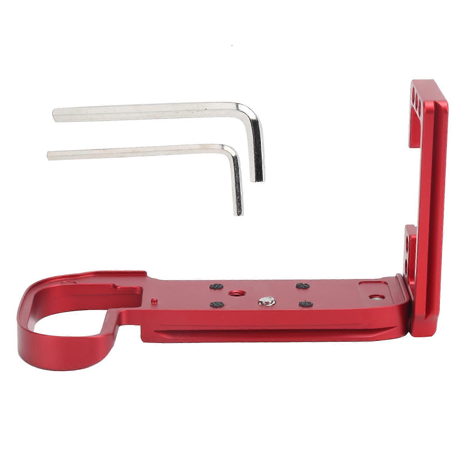Aluminum Alloy L Type Quick Release Vertical Plate for Canon R5 Camera Photography Accessory Red