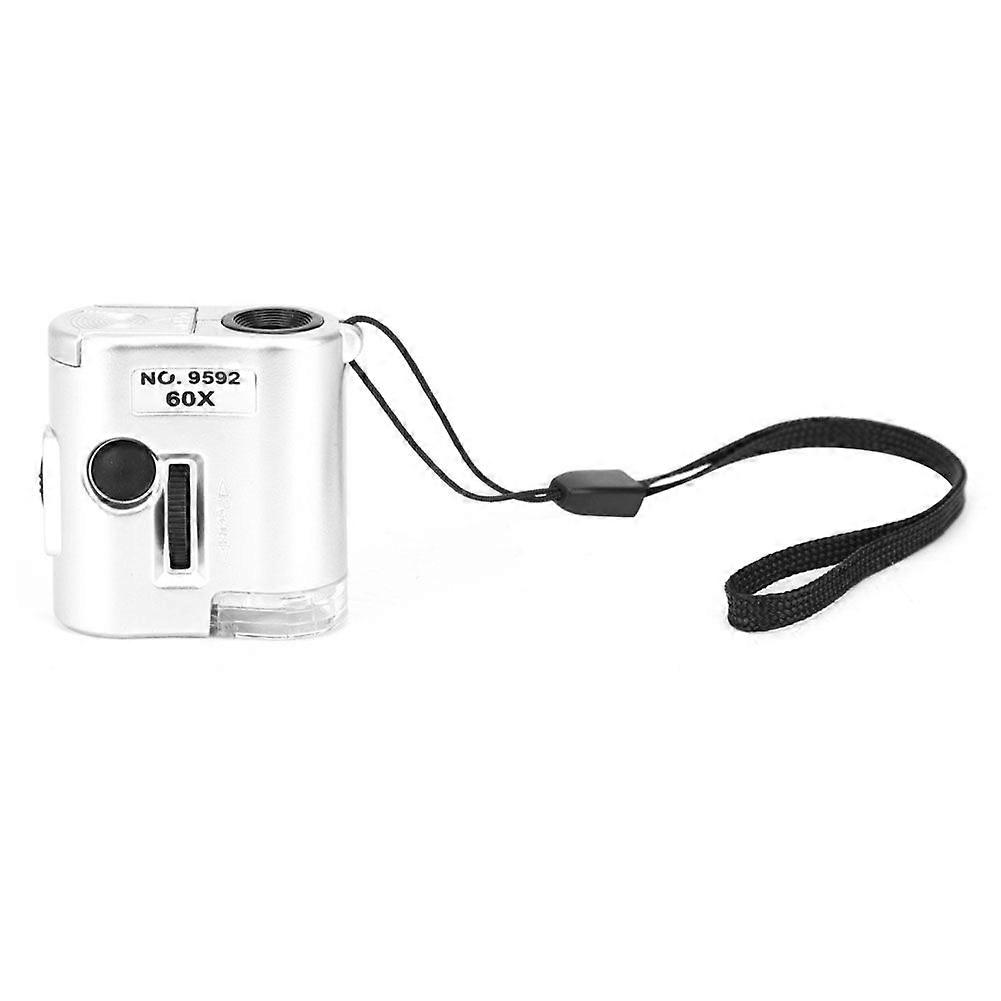 High quality  60x portable microscope multifunctional mini with light and money