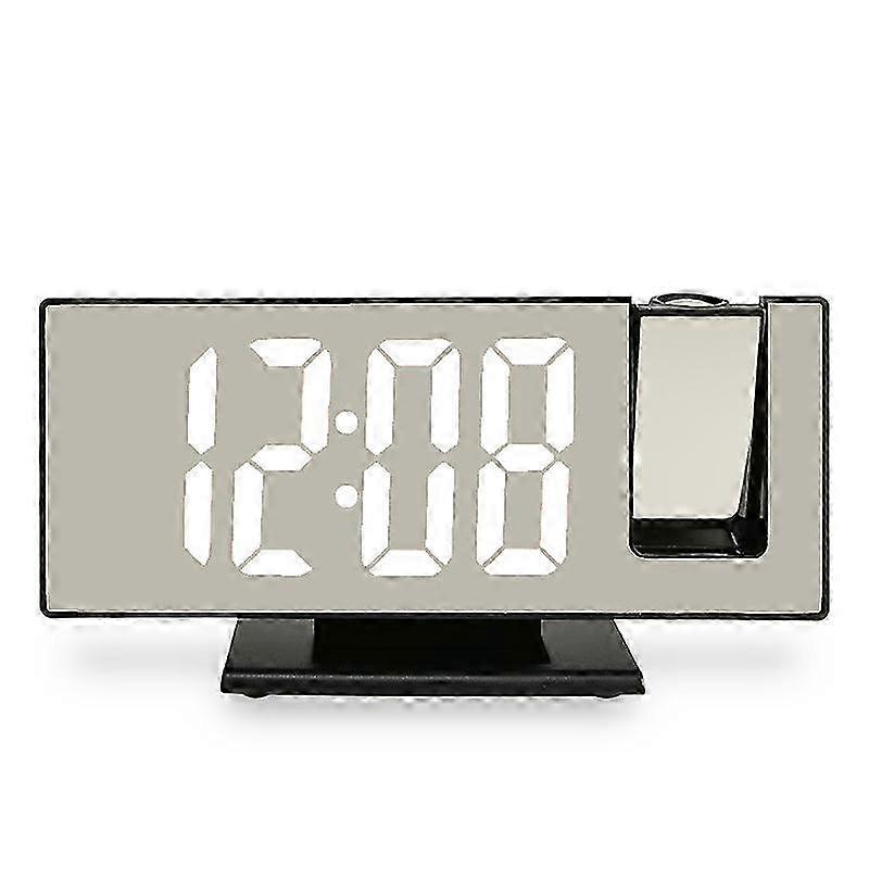 Minimalist LED Digital Clock - Black Shell, White Font 2025