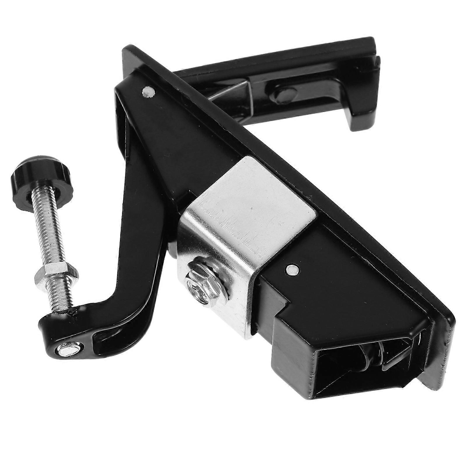 Heavy Duty Cabinet Door Latch Lock Handles Replacement Security Compression Latch for Furniture Marine Locker Push Latch Black Zinc Alloy