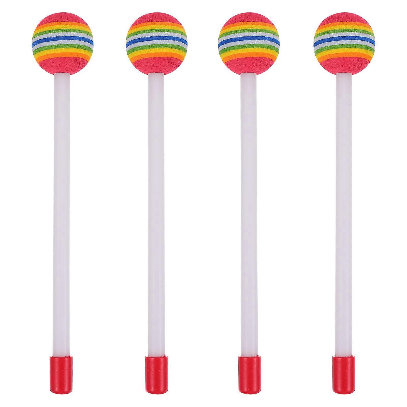 4 Drumsticks for Rainbow Percussion Instruments – Ideal for Early Music Education and Sensory Development for Beginners and Young Musicians