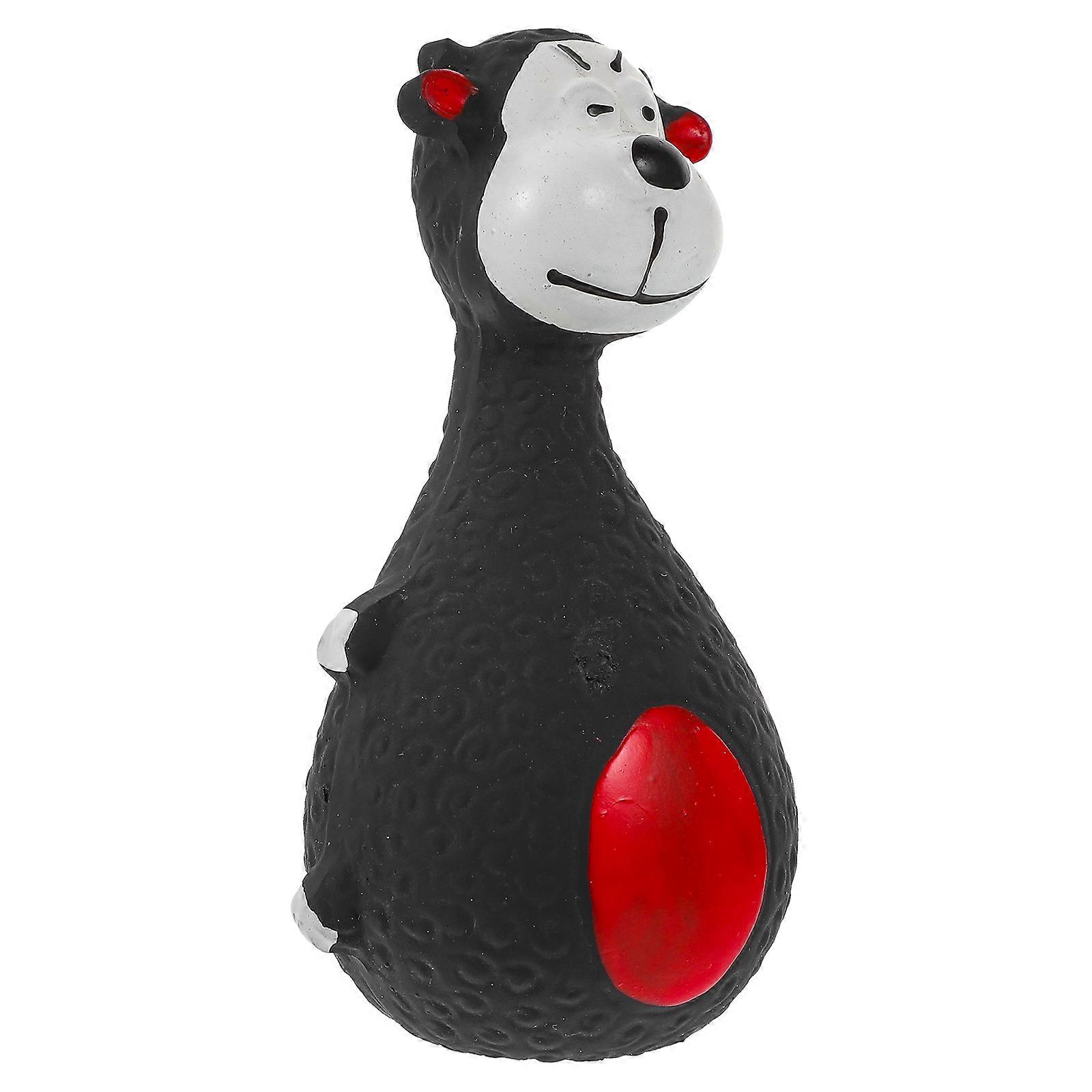 Cartoon Squeaky Dog Chew Toy Donkey Shaped Teeth Play For Pet Owners Daily Use 1Set