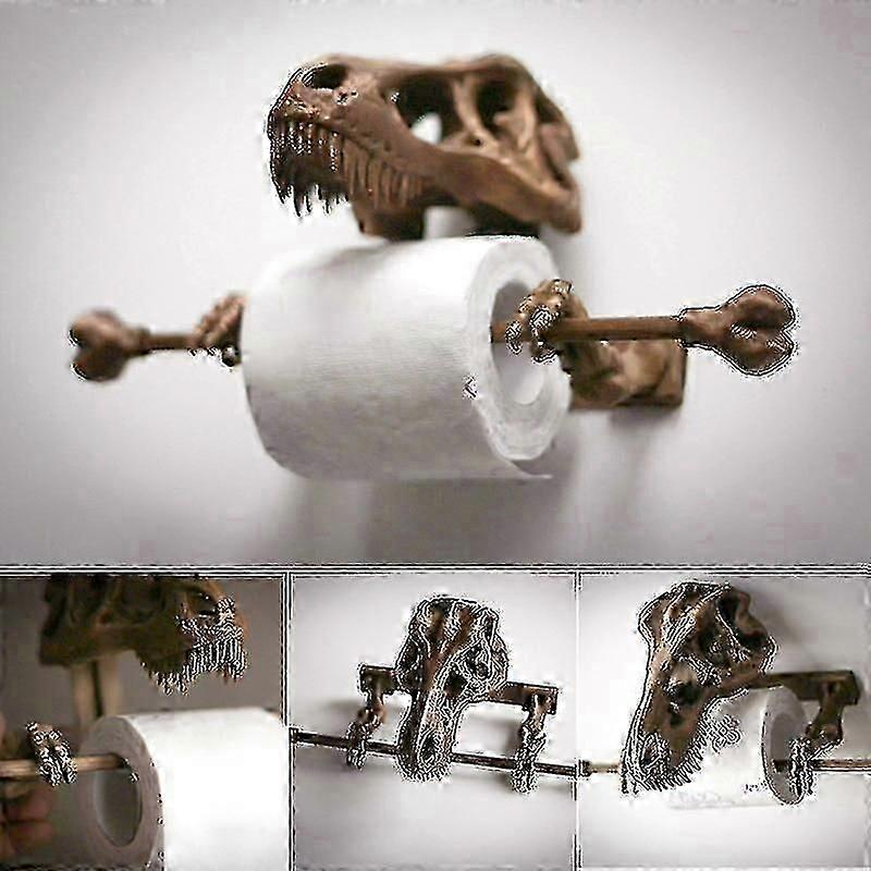 T-rex حامل ورق التواليت 3D ملحقات الحمام المطبوعة لفة ورقة تخزين الرف ديكور الحمام جديد