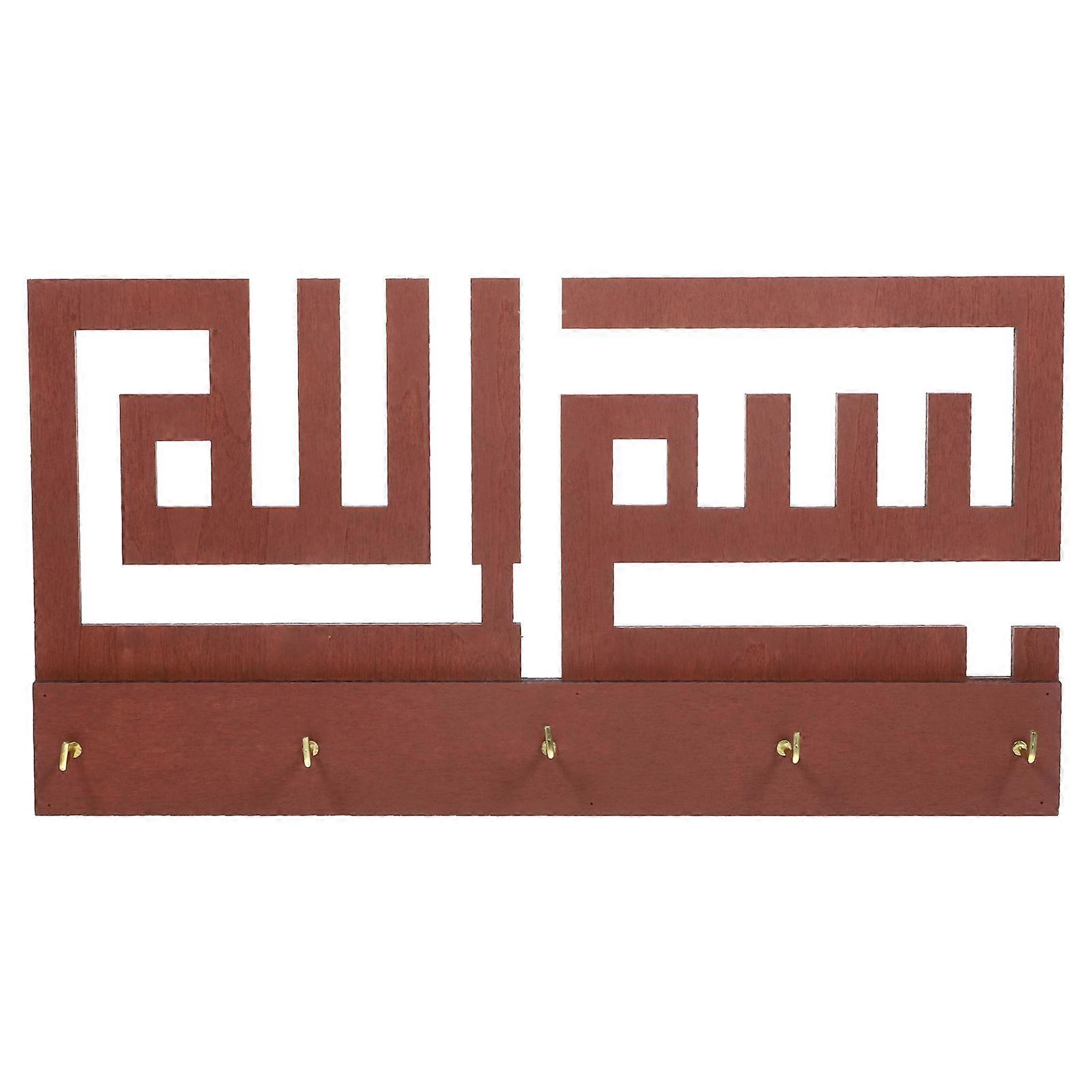 Hanging Wall Organizer Key Holder For Keychain Wooden Entryway Key Storage Vintage 1Set