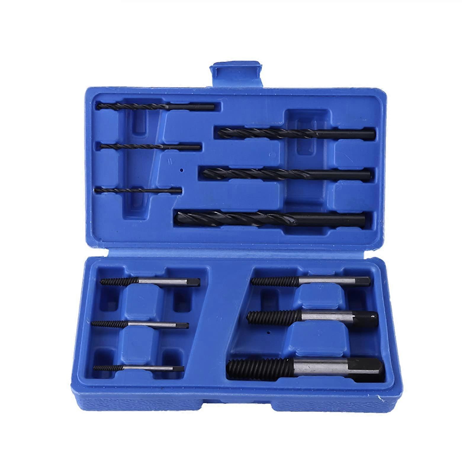Broken nut screw extractor set Practical 12piece tools with drill remover screw steps for home repairs