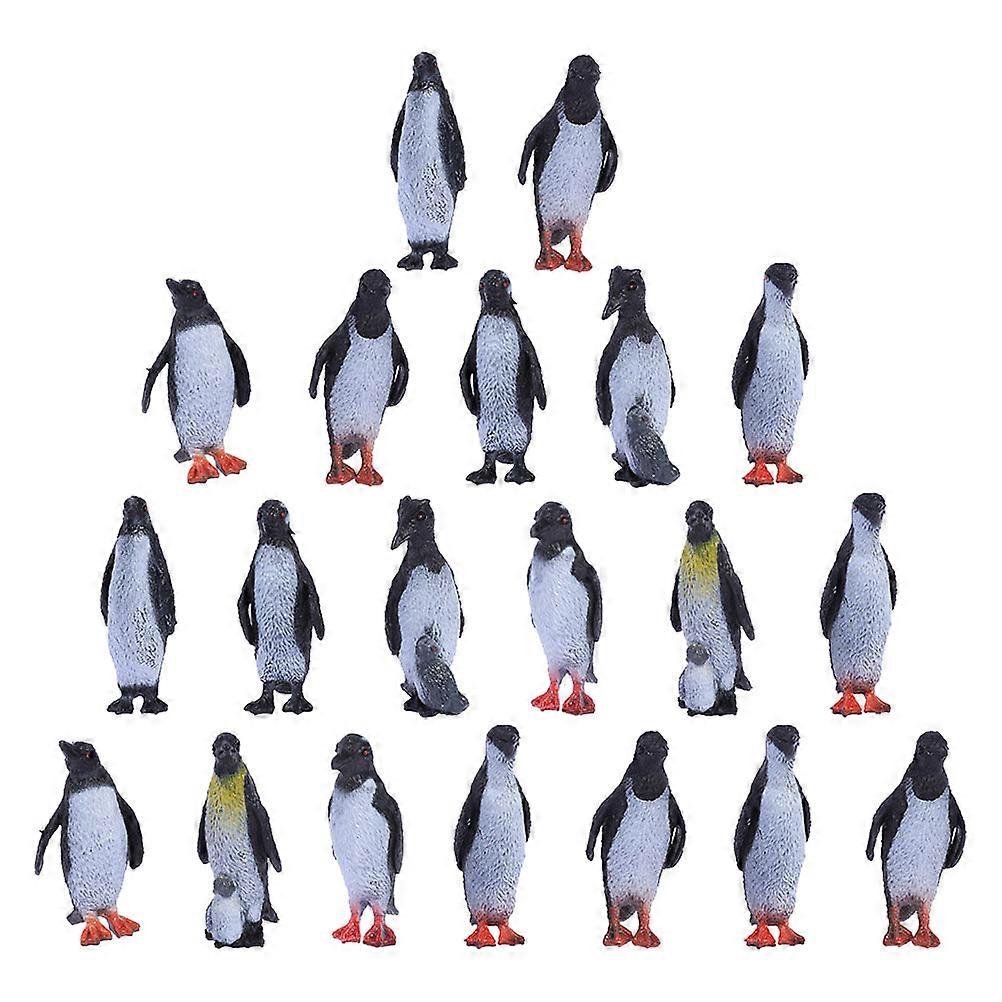 Penguins Animal Model Realistic Design present Giving PVC Material 5.00X2.00X1.50CM 32Pcs