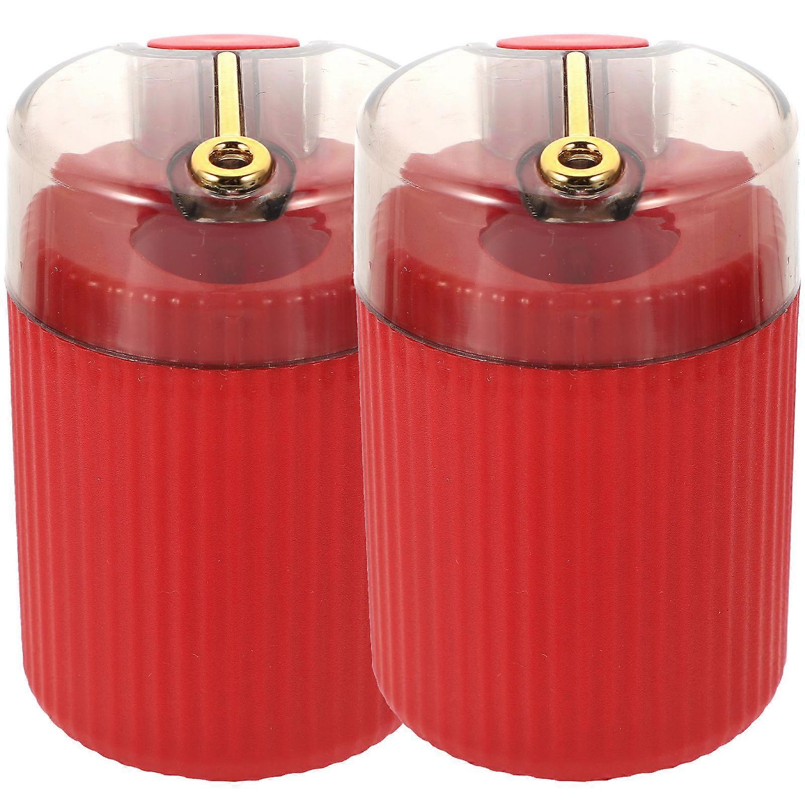 Toothpick Organizer Home Kitchen Toothpick Dispenser Simple Design Round Shape 3 3x2 2x2 2in 2Pack