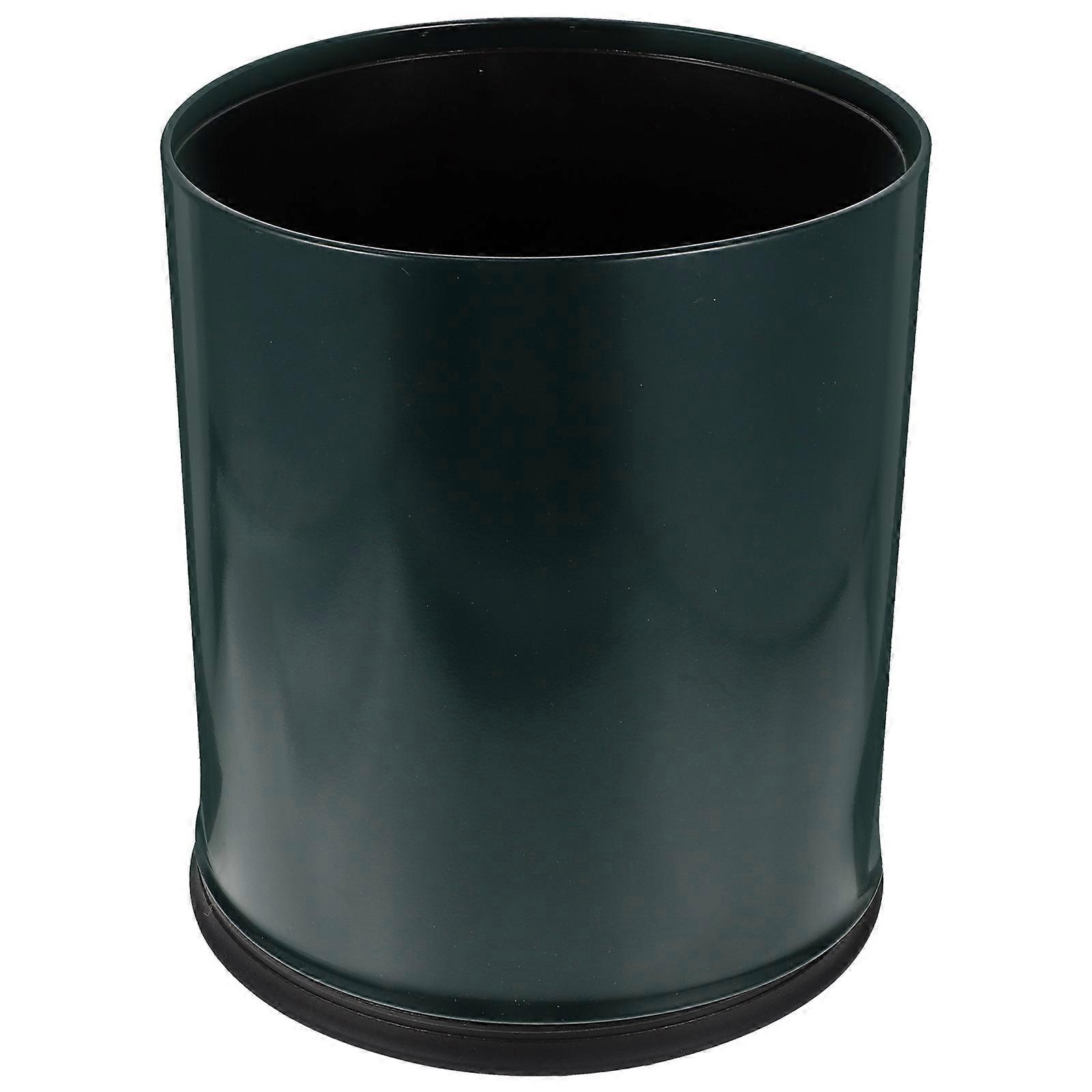 Garbage Can Plastic Waste Bin Home Office Wastepaper Basket Green 26.5X22CM Garbage Sorting 1Pack