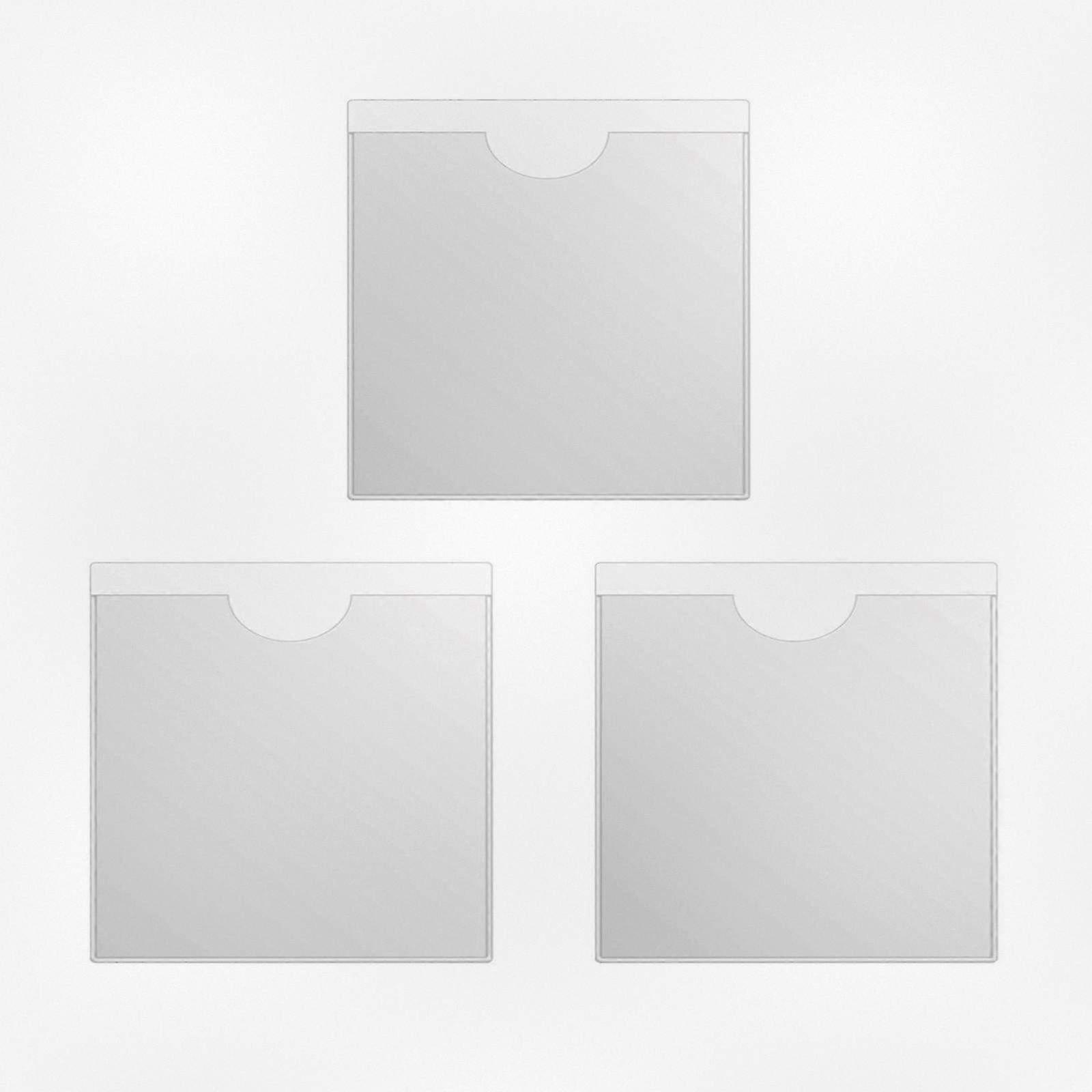 Square Parking Permit Holder for Car Windscreen - Holds Permits, Badges, Passports, Tickets & Notes (100mm)