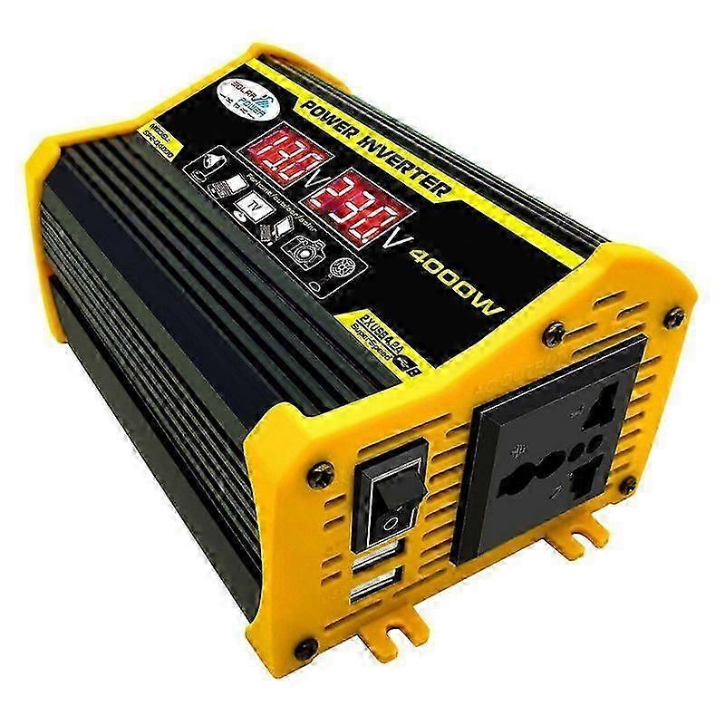Power Inverter Intelligent DC 12V To AC 220V 4000 W Peak Power High Frequency Inverter For Home And Car