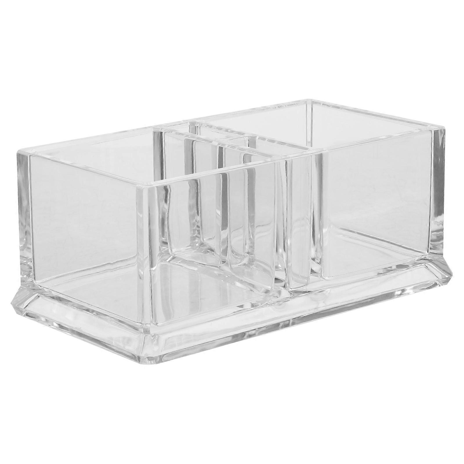 مزدوج الشبكة تصميم حلوى حقيبة تخزين مربع الاكريليك منظم مكتب استخدام 1 قطعة