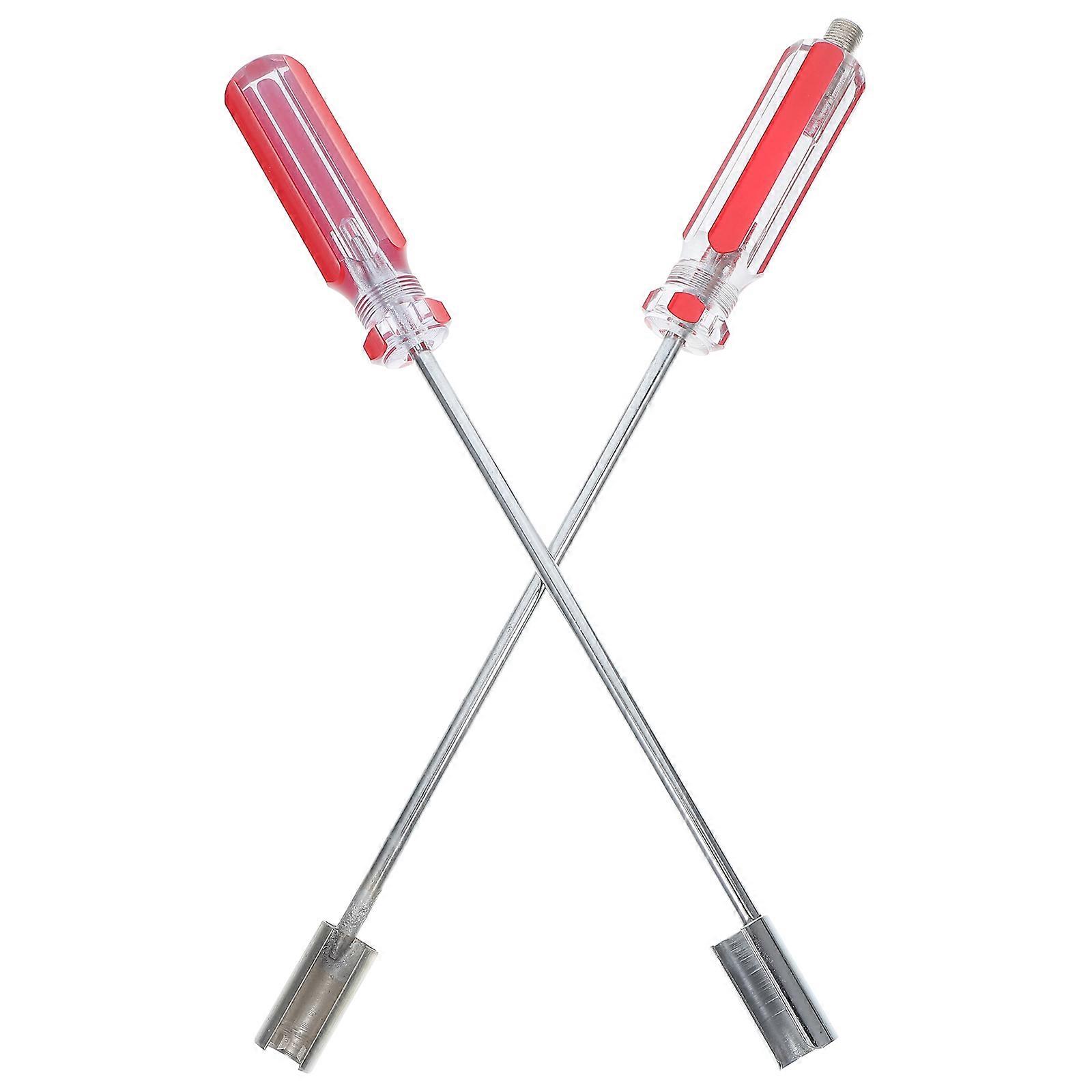 Compression Tool Professional Puller Screwdriver For Installing F Connectors Red Color 30.00X2.20X2.20CM 2Pcs