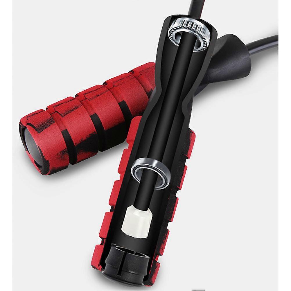 Cordless Jump Rope Weighted Adjustable Red for Jumping and Exercising Adult Indoor Use 1Set