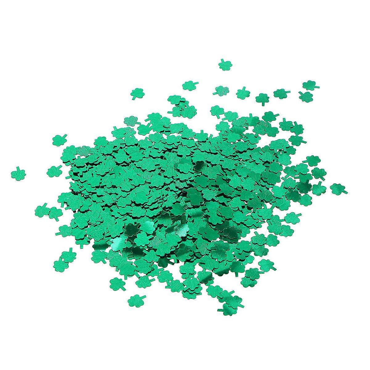 Party Hosts Event Organizers Patricks Day Shamrock Confetti Dark Green 1Pack Festival Party Decorations