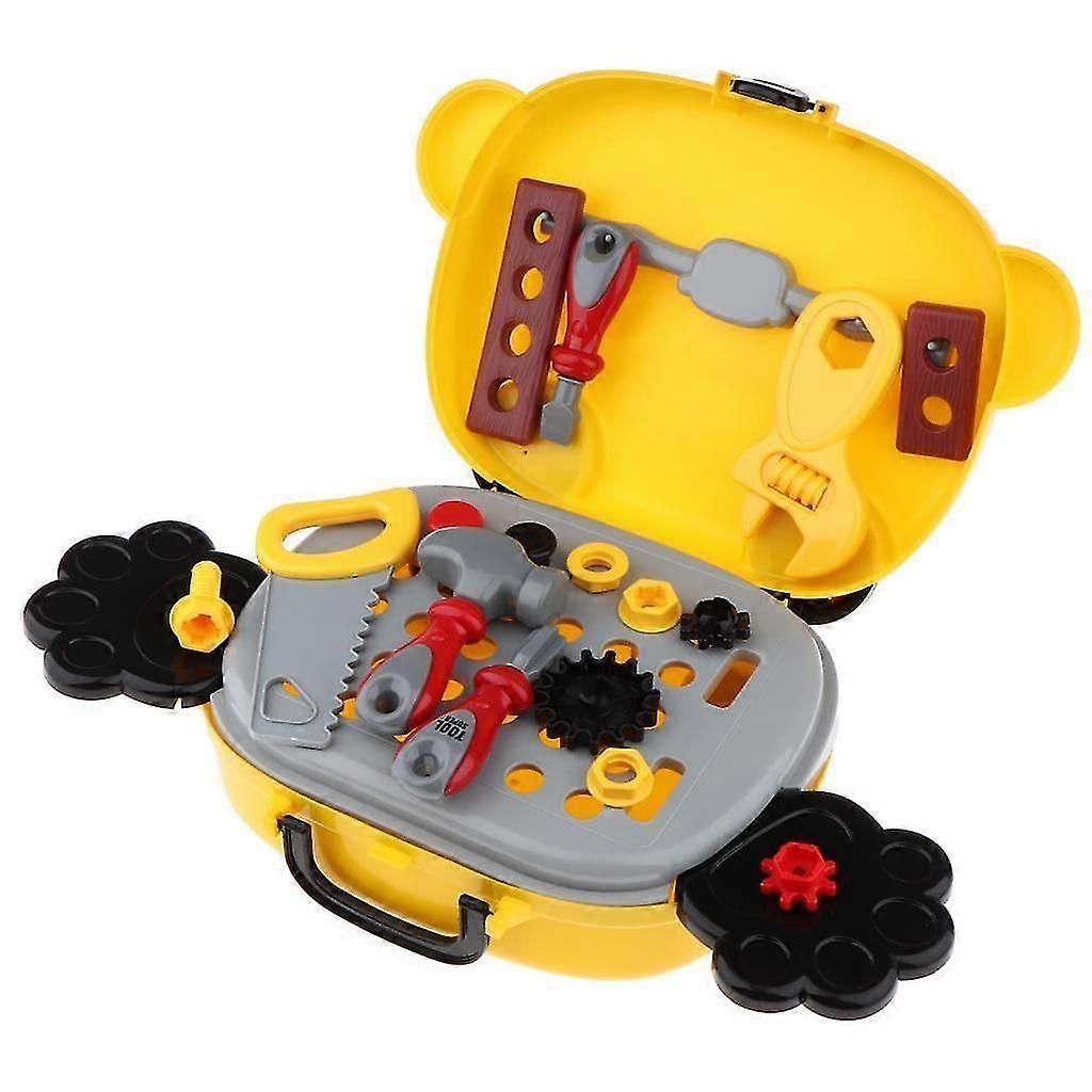 14 Pieces Pretend Play Tools Box Set Suitcase Toy for Kids Toddlers Boys