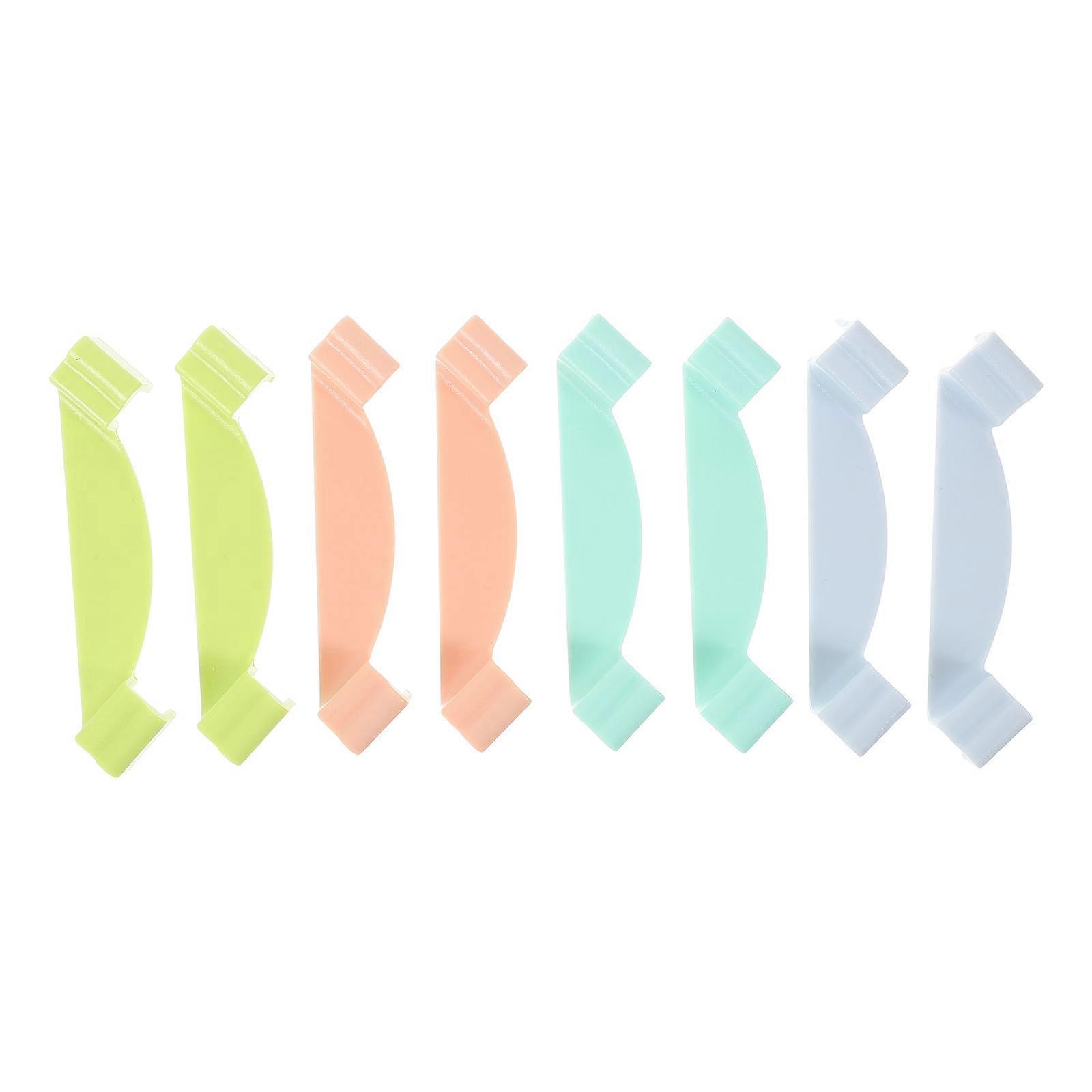 8 Pcs Plastic Storage Cube Stacker Clips for No Lid Bins, Home & Office Use, Easy Installation, Multi Purpose Organizers for Clothes and More