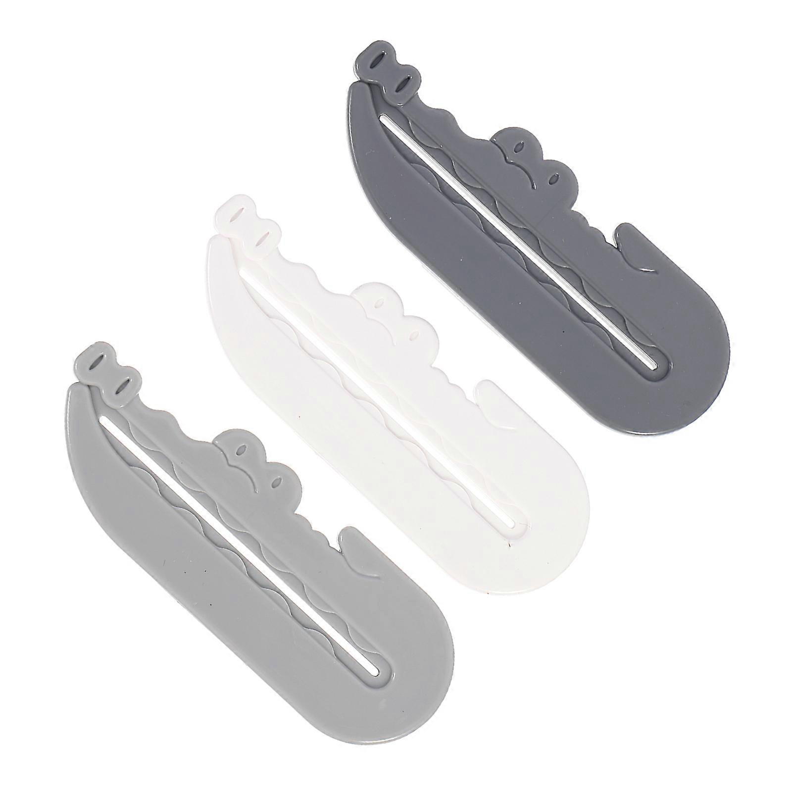 Plastic Toothpaste Squeezer Crocodile Shape for Home Bathroom Accessories 8x3cm Squeeze Cleansing Items 3Pack