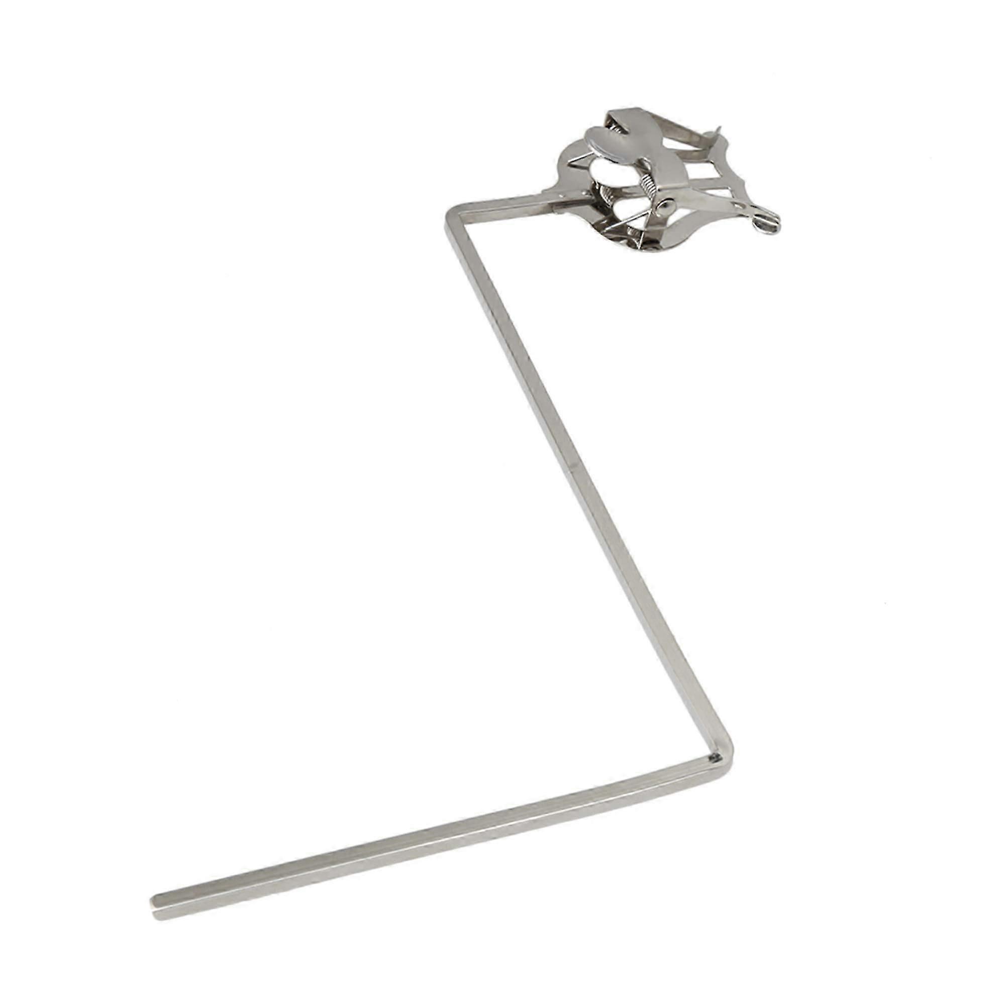 Silver Metal Tuba Marching Lyre 3 Vertical Keys Music Sheet Clip Holder