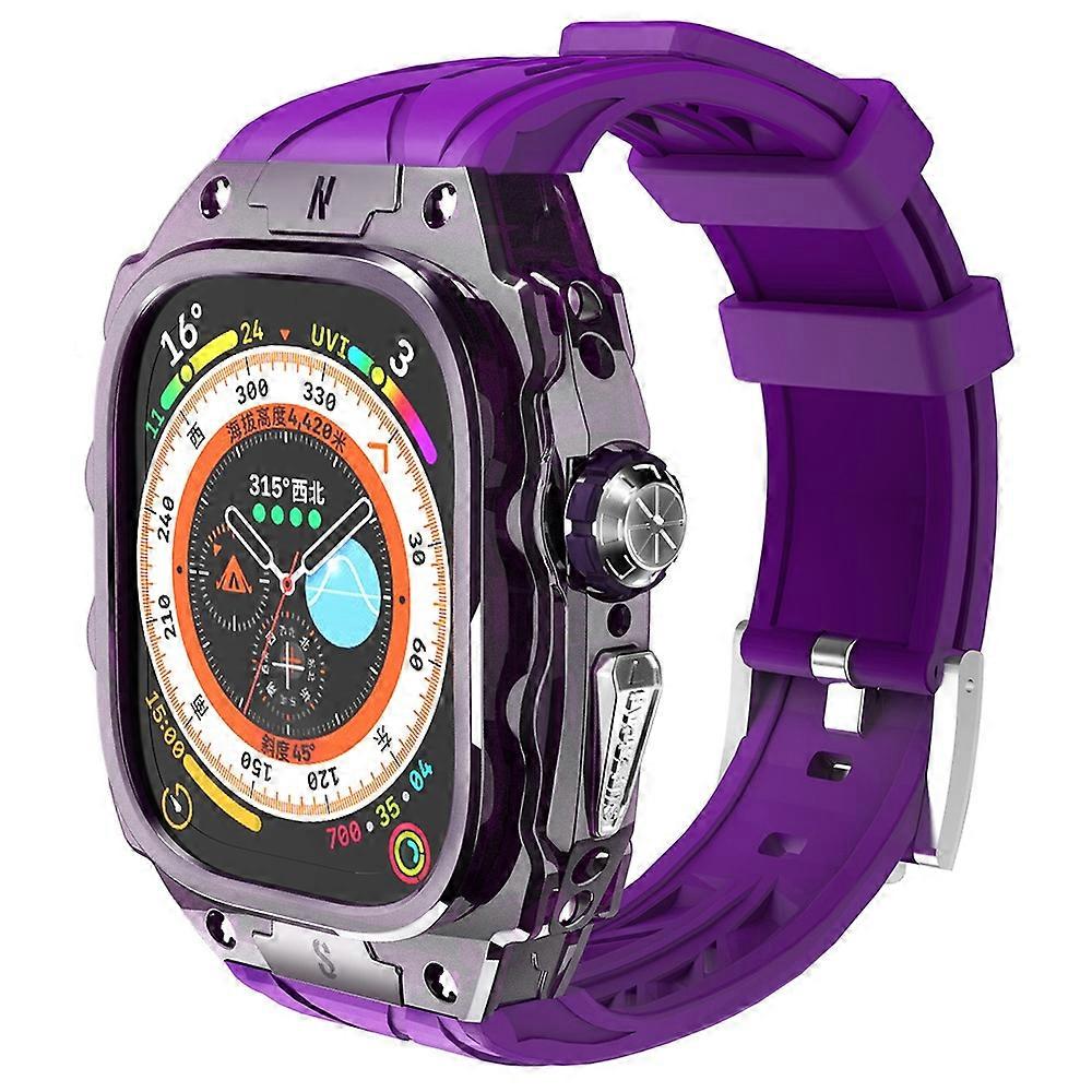 Dla Apple Watch Ultra 49mm Ultra 2 49mm Pasek do zegarka Zintegrowany pasek silikonowy