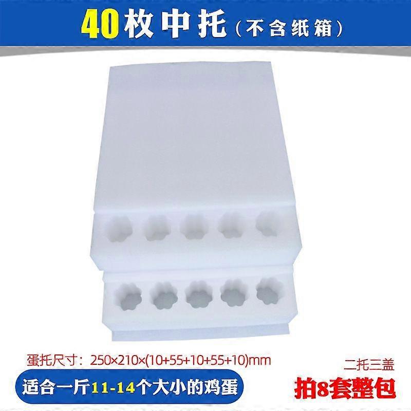 1 Set Egg Cartons for Chicken Eggs Foam Egg Box Egg Storage Containers Holder for Family Farm Market Fridge Storing Chicken Duck Eggs White