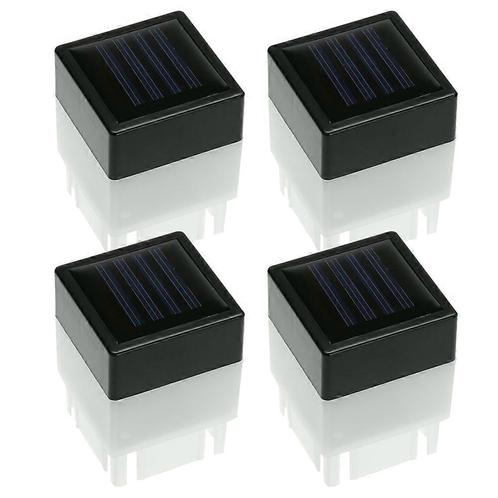 4pcs Solar Powered Fence Post Cap Lights Pool LED Lamp Garden Yard Light